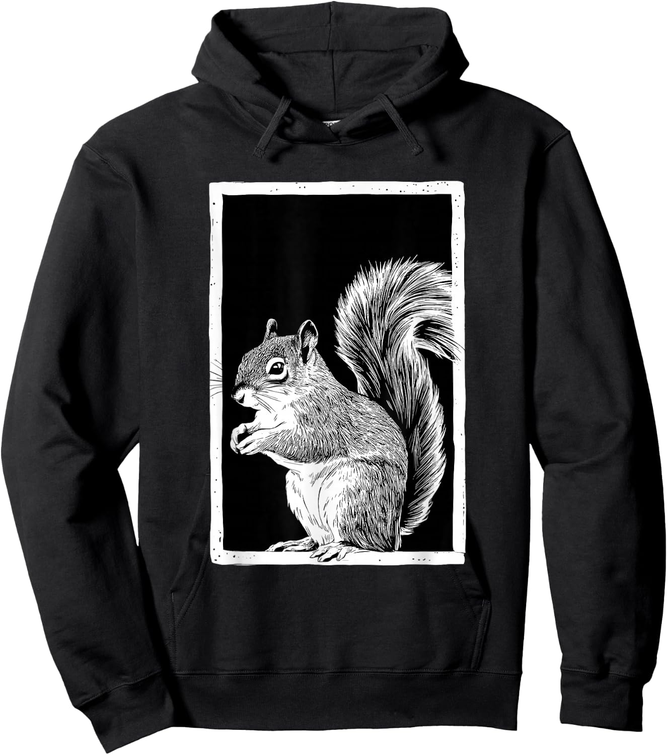 Frame Squirrel Squirrels Hoodie - Hoodie | Black