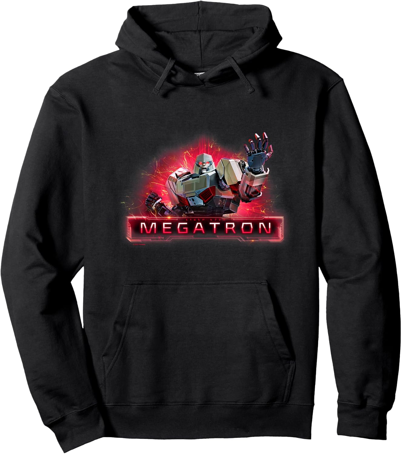 Transformers One Iconic Megatron Power Up Big Chest Logo Hoodie - Hoodie | Black