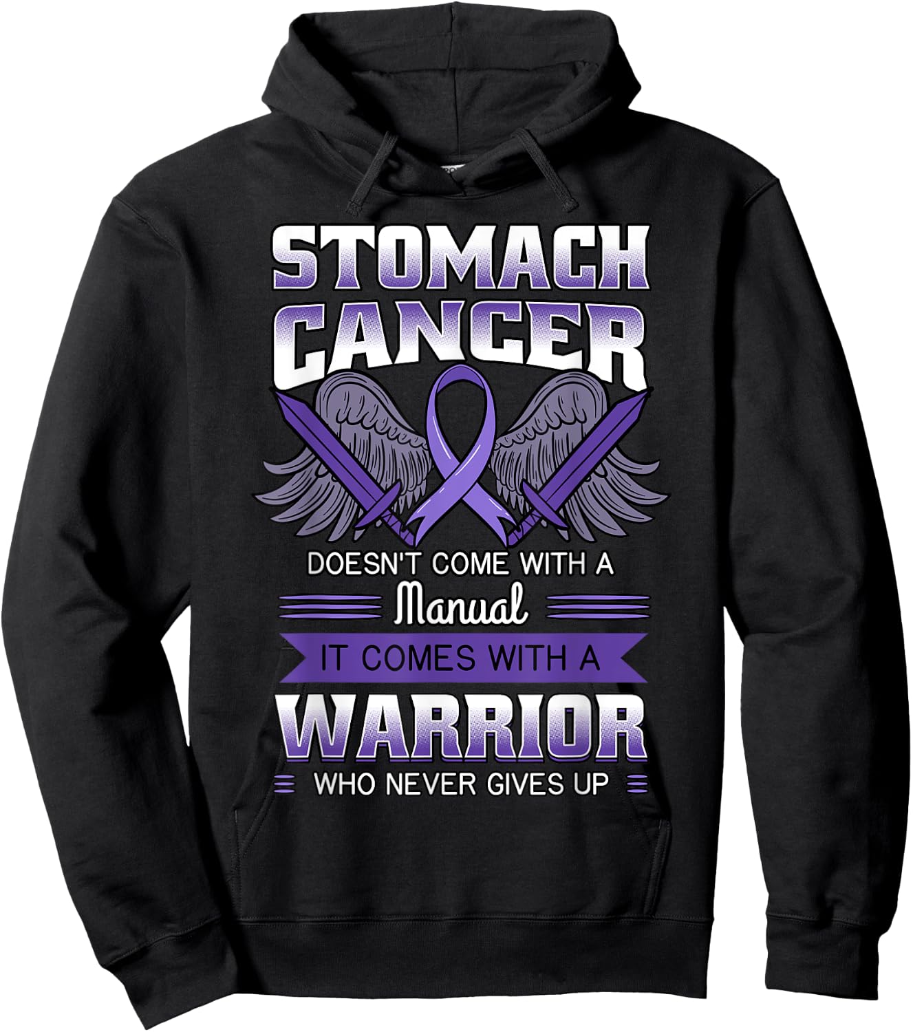 Stomach Cancer Shirt Gastric Disease Gastritis Tumor Gift Hoodie - Hoodie | Black