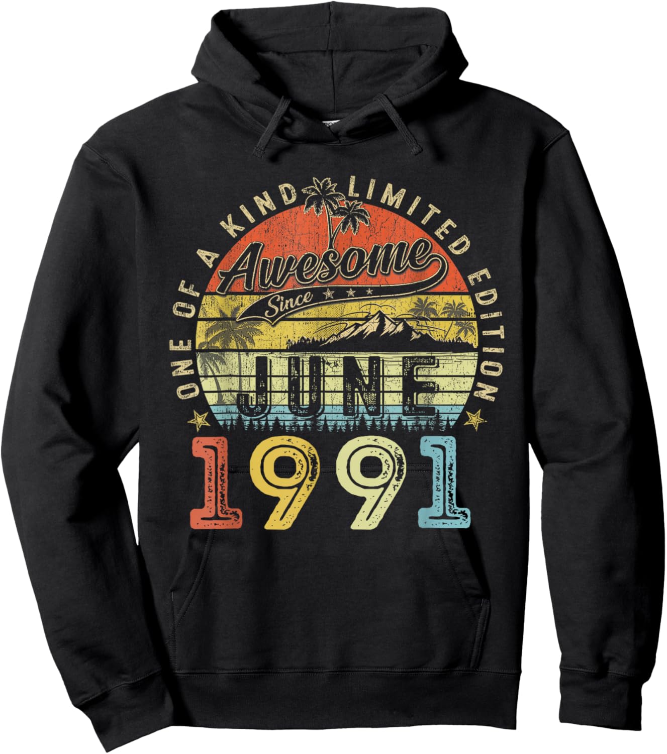 35 Limited Edition 1991 One of a Kind June 35th Birthday Hoodie - Hoodie | Black