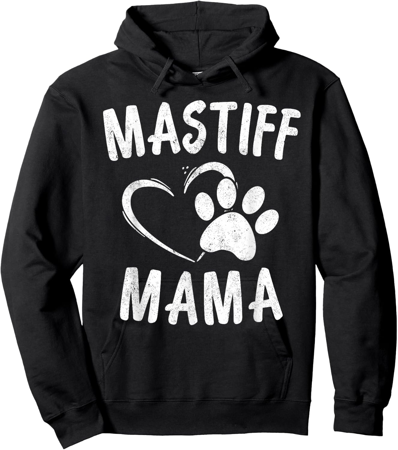 English Mastiff Mama Gift Pet Lover Apparel Dog Mastiffs Mom Hoodie - Hoodie | Black