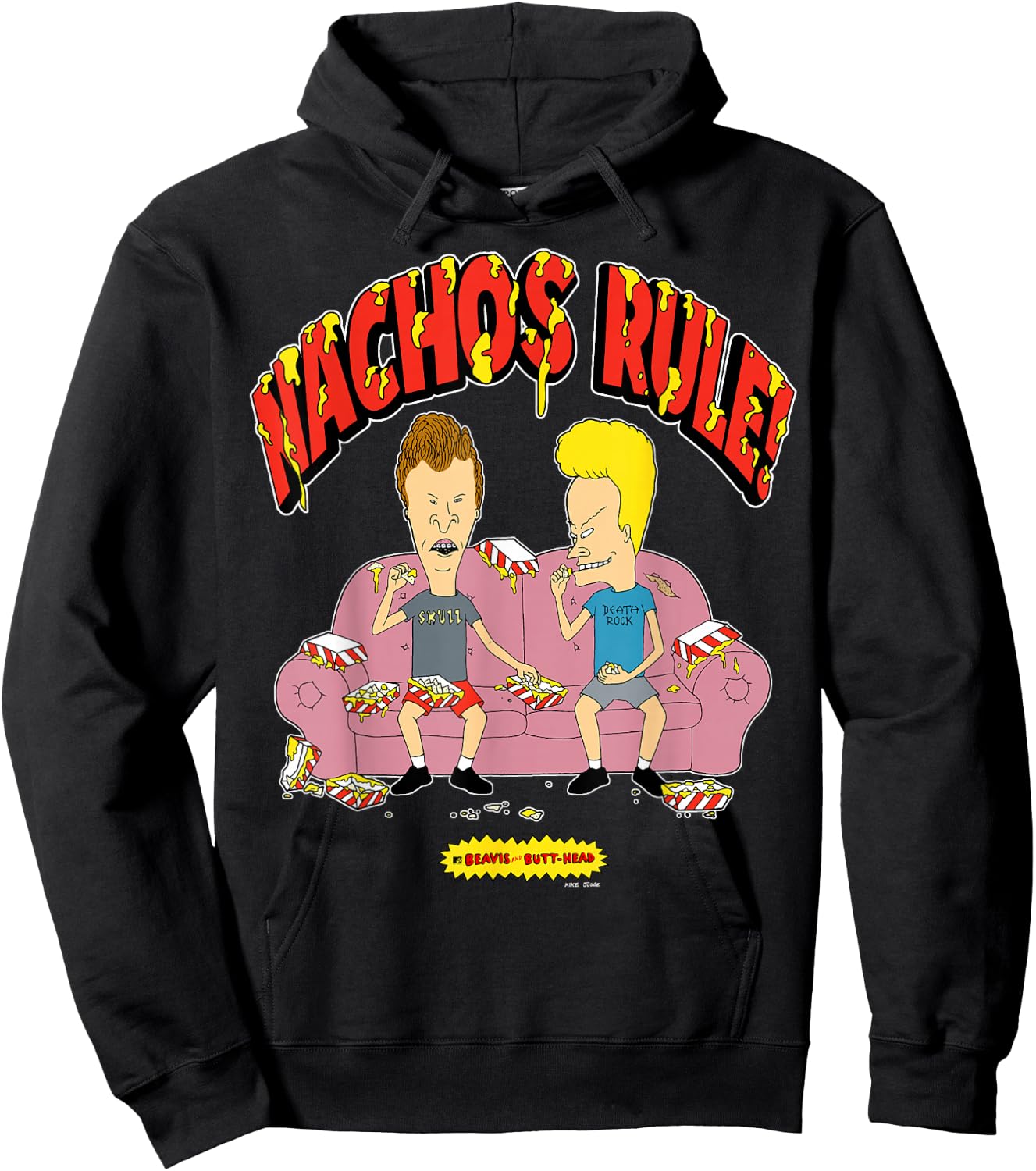 Beavis and Butt-Head Nachos Rule Hoodie - Hoodie | Black