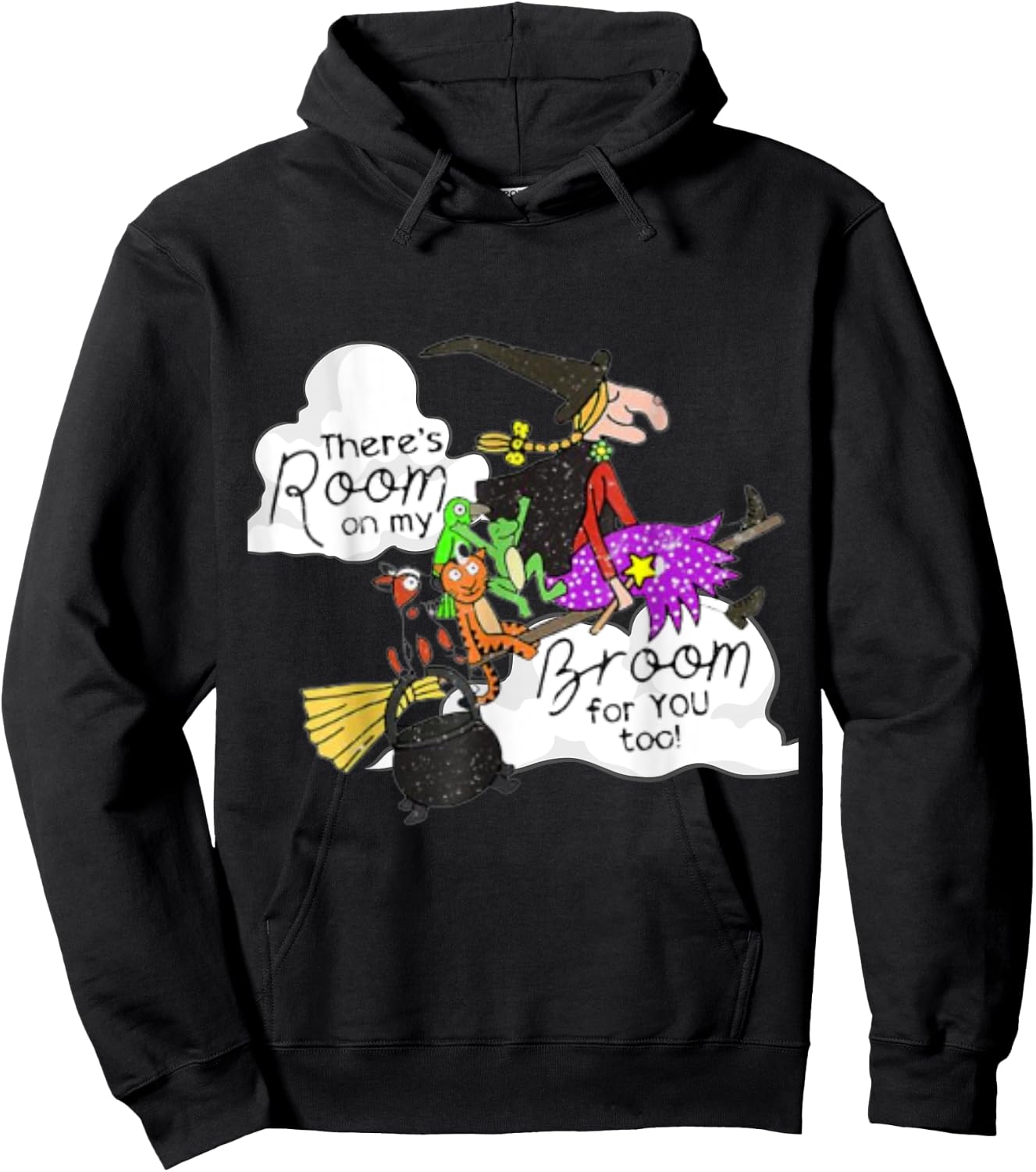 There's Room On My Broom 4 You Too Funny Teacher Witch Hoodie - Hoodie | Black