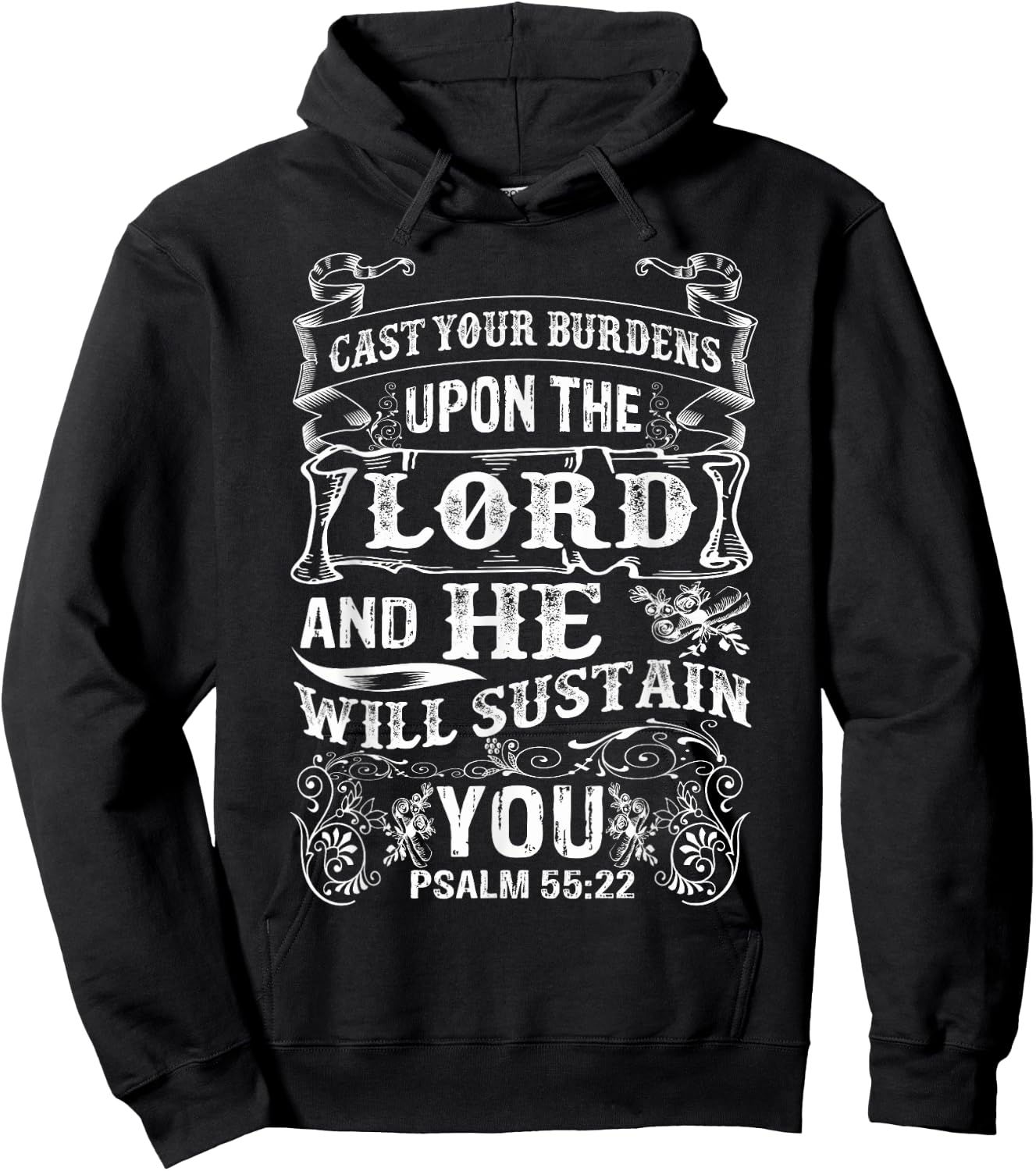 Psalm Shirts For Christian Women, Bible Verse Clothing Hoodie - Hoodie | Black