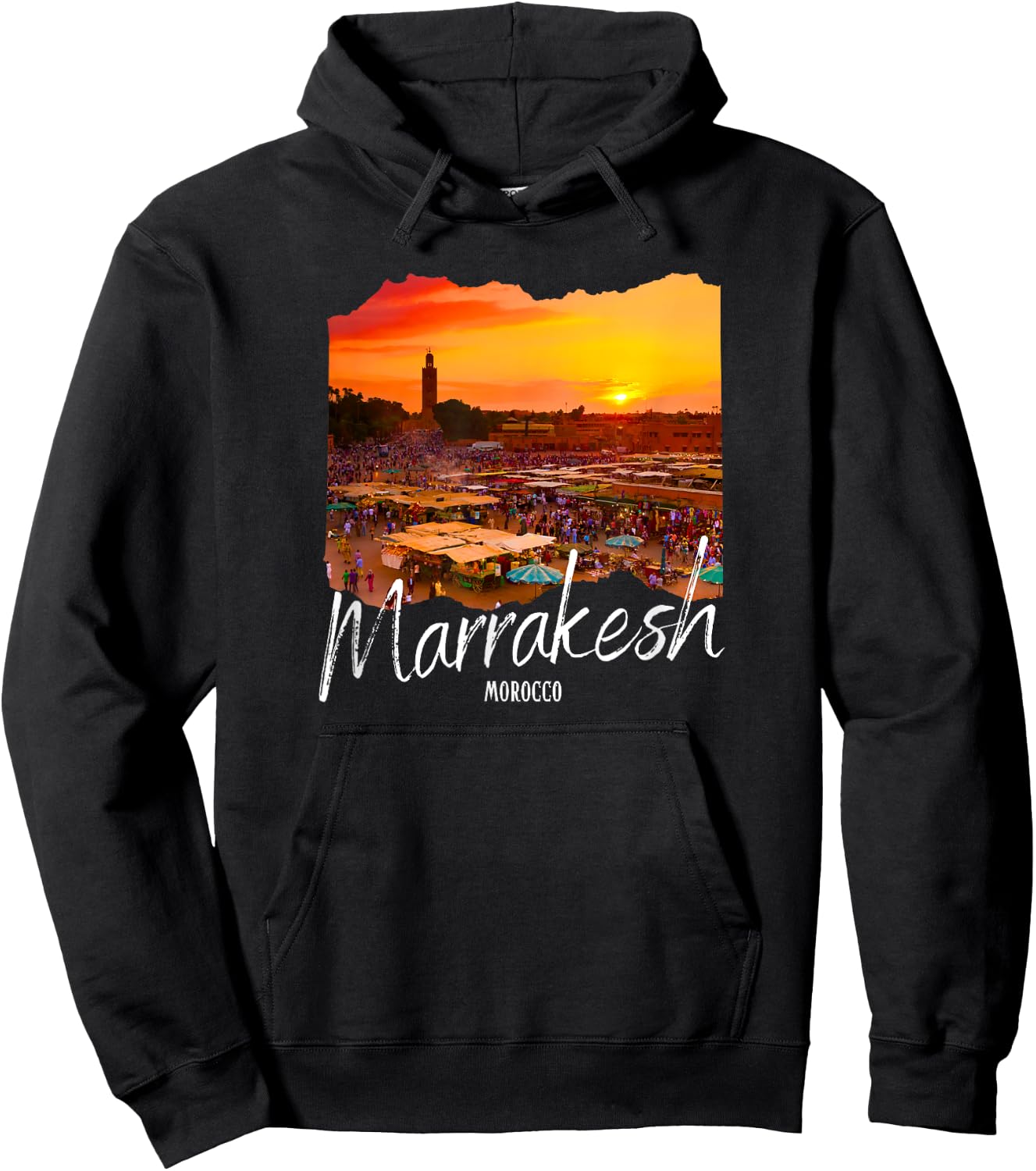 Morocco Marrakesh Souvenir / Marrakesh Hoodie - Hoodie | Black