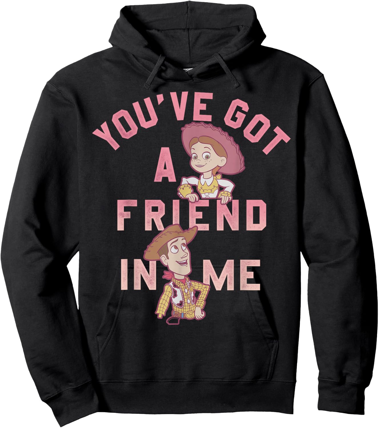 Disney Pixar Toy Story Jessie & Woody You Got A Friend In Me Hoodie - Hoodie | Black