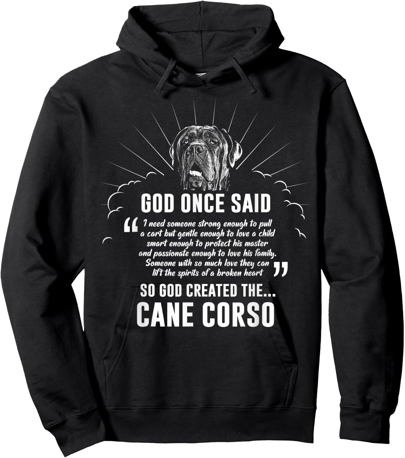 God Once Said Cane Corso Dog Gift Women Hoodie - Hoodie | Black
