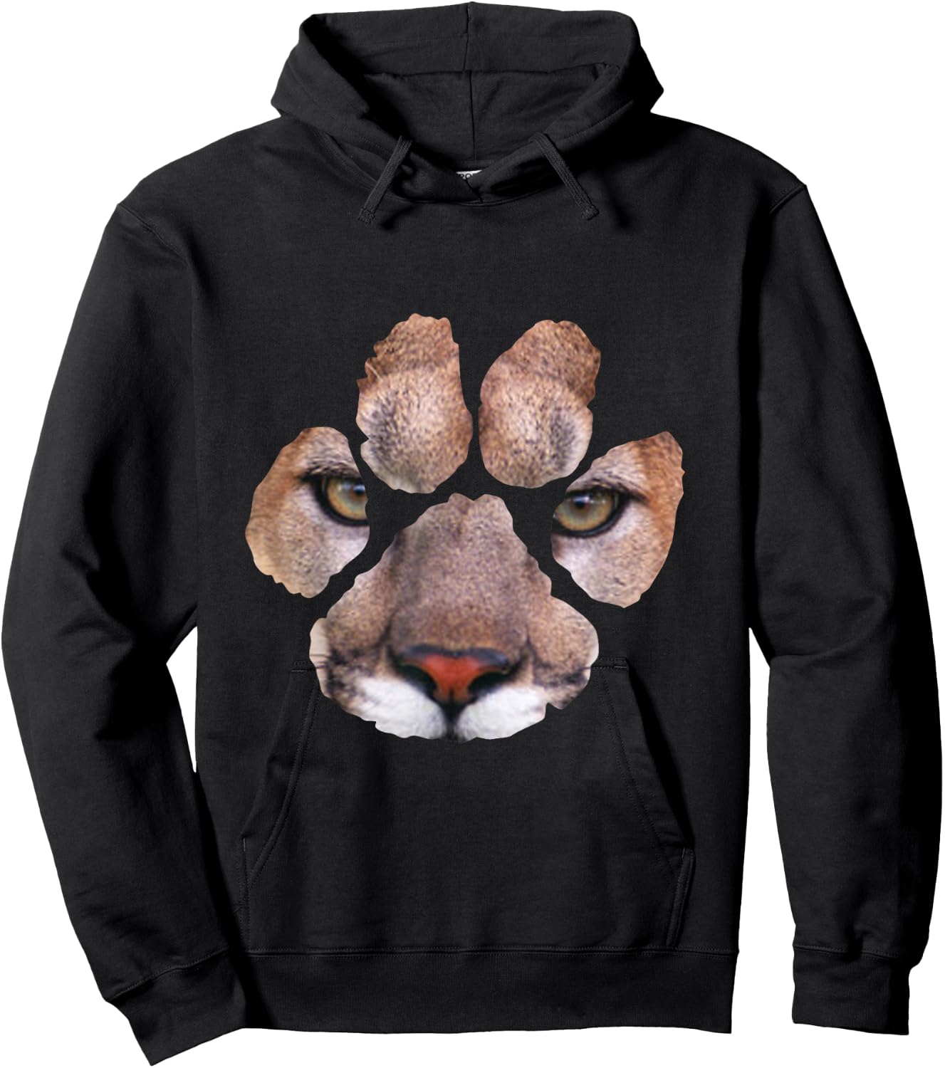 Awesome Cougar Paw Print - & & Kids Hoodie - Hoodie | Black