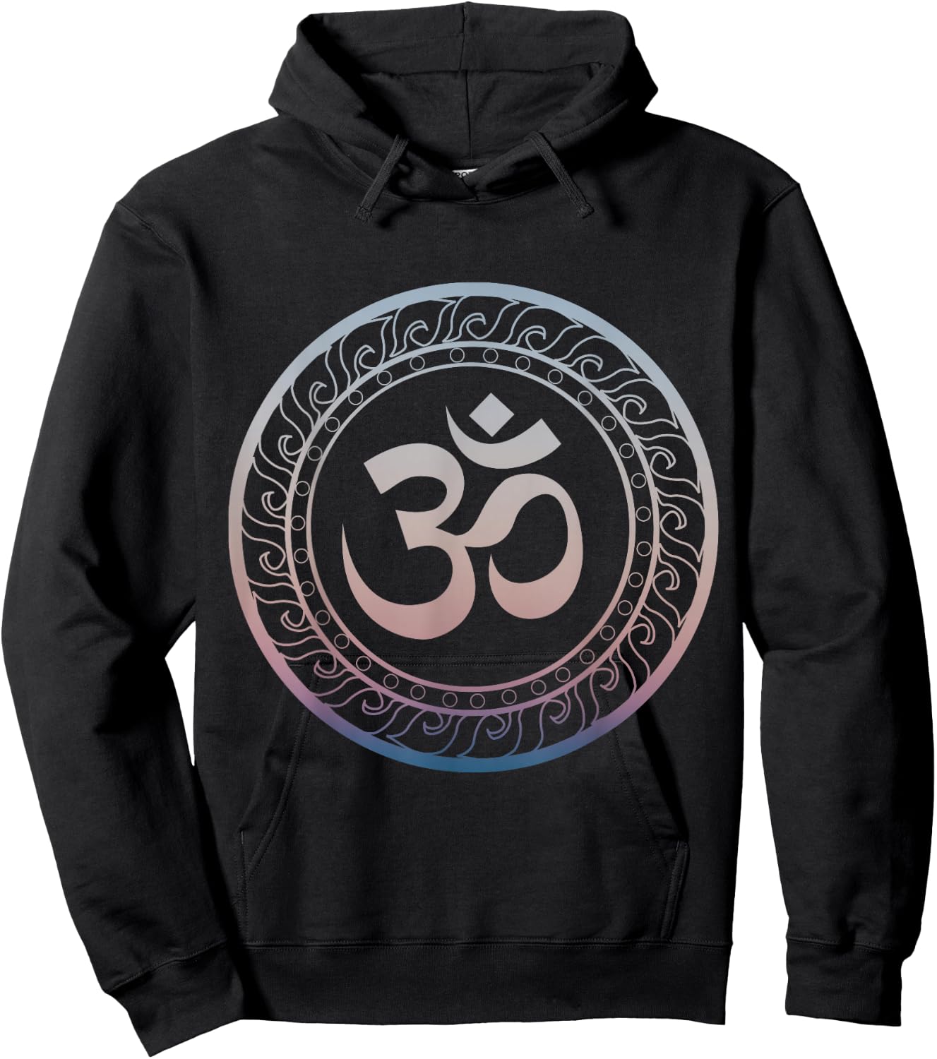 Om Ohm Aum Symbol Spiritual Yoga Hoodie - Hoodie | Black