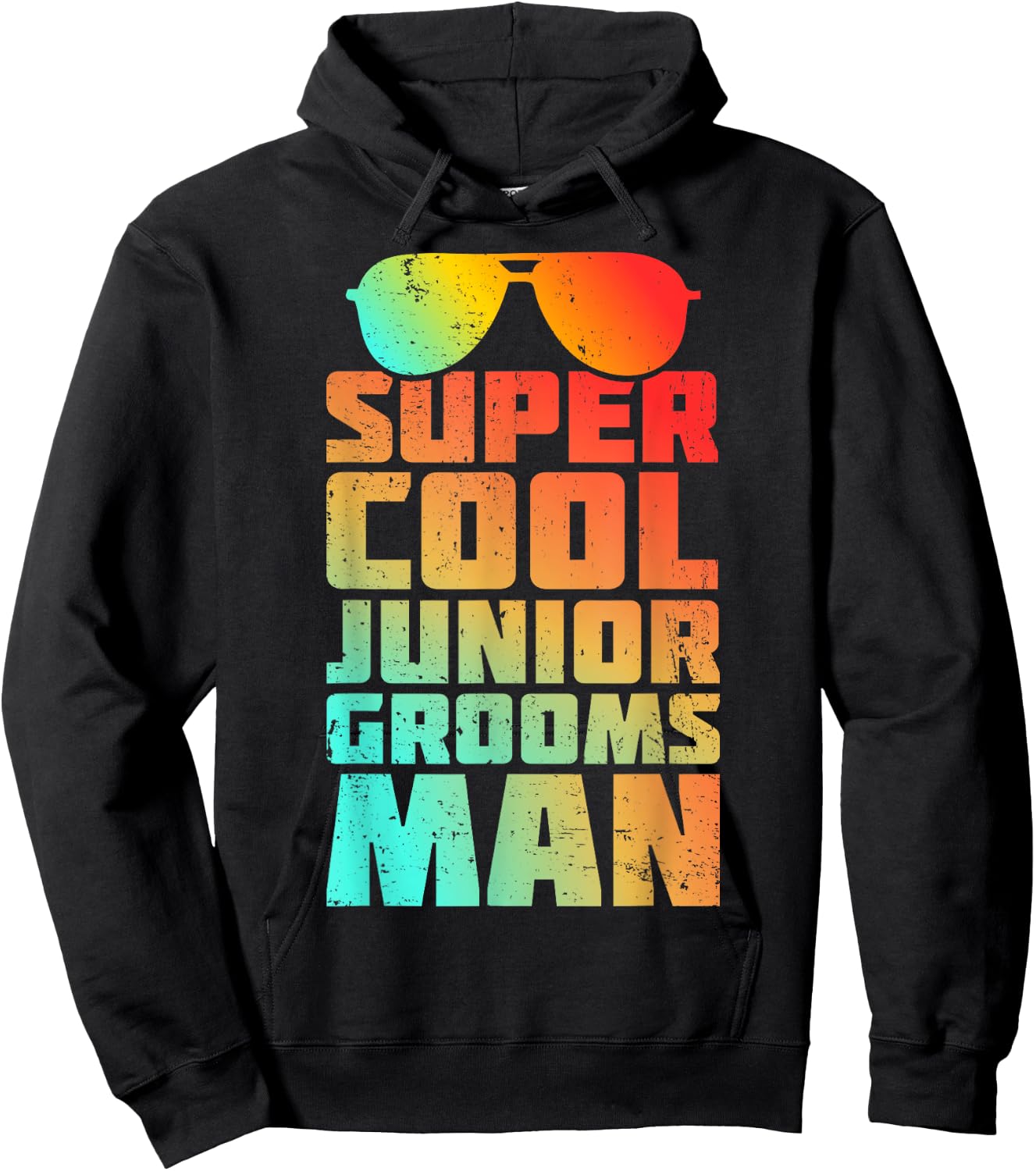 Kids Junior Groomsman Wedding Marriage Party Jr Boys Gifts Hoodie - Hoodie | Black