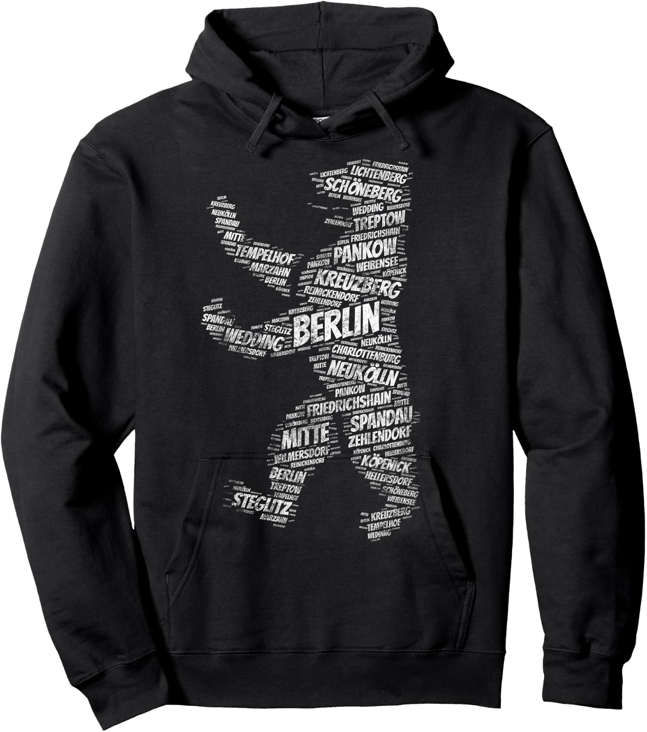 Berlin Bear Landmark City Districts Germany Souvenir Hoodie - Hoodie | Black