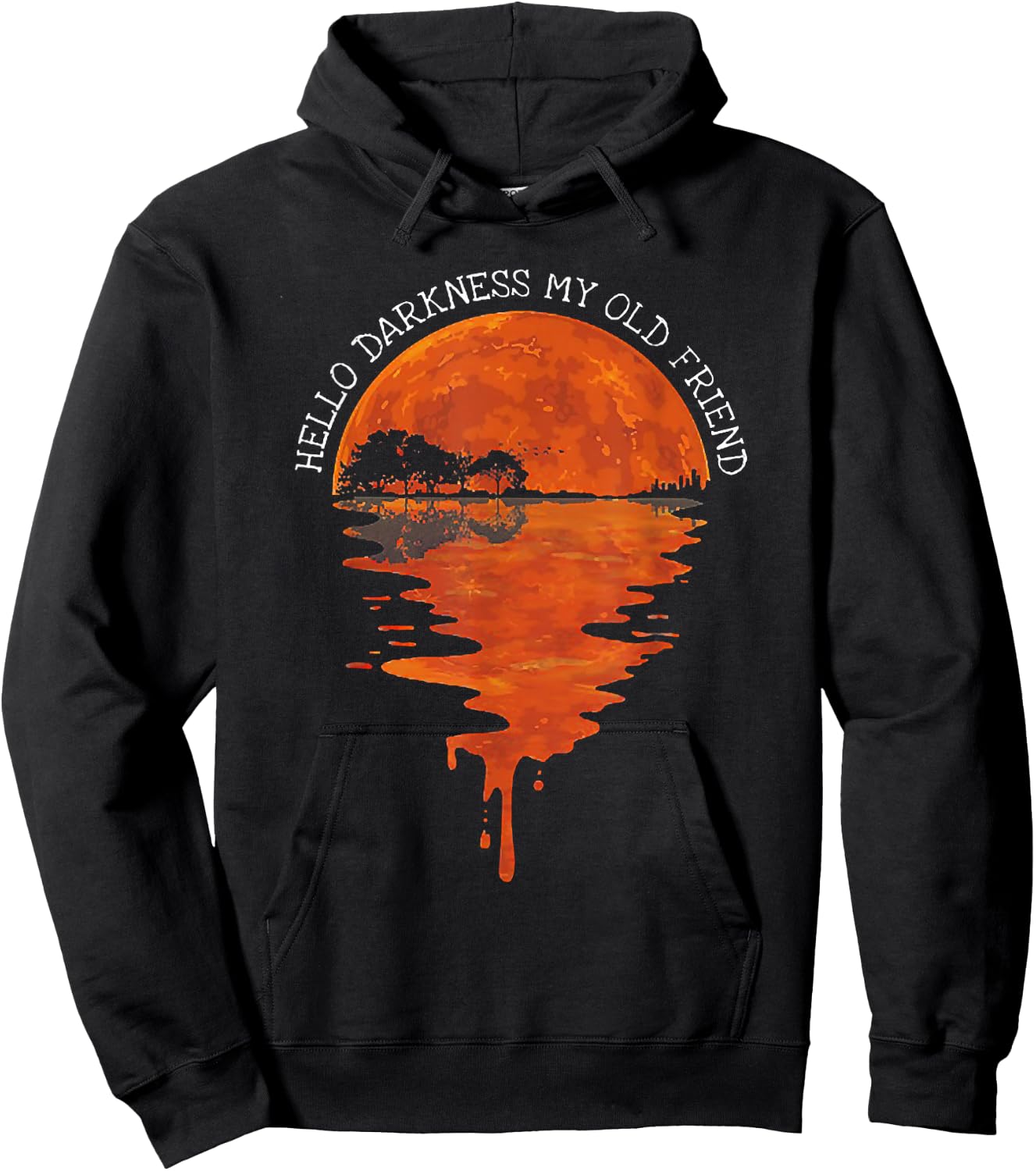 Hello Darkness My Old Friend Hippie Hoodie - Hoodie | Black
