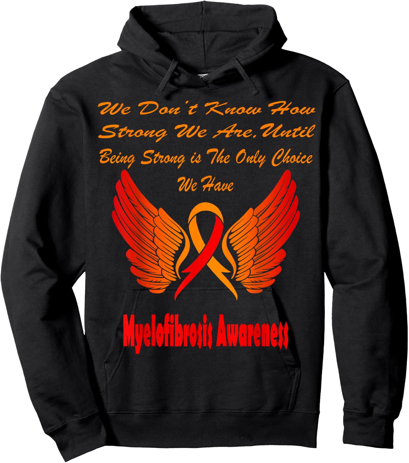 Myelofibrosis Awareness Hoodie - Hoodie | Black