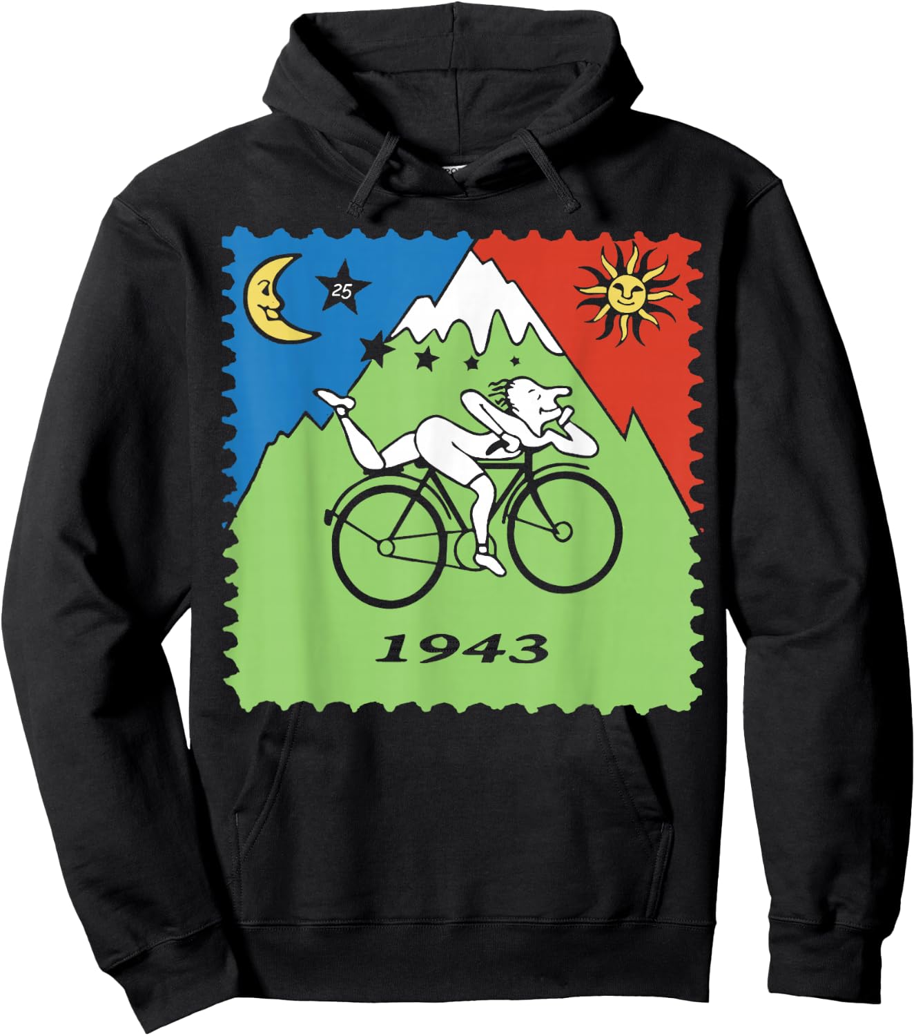 Bicycle Day 1943 LSD Acid Hofmann Trip Hoodie - Hoodie | Black
