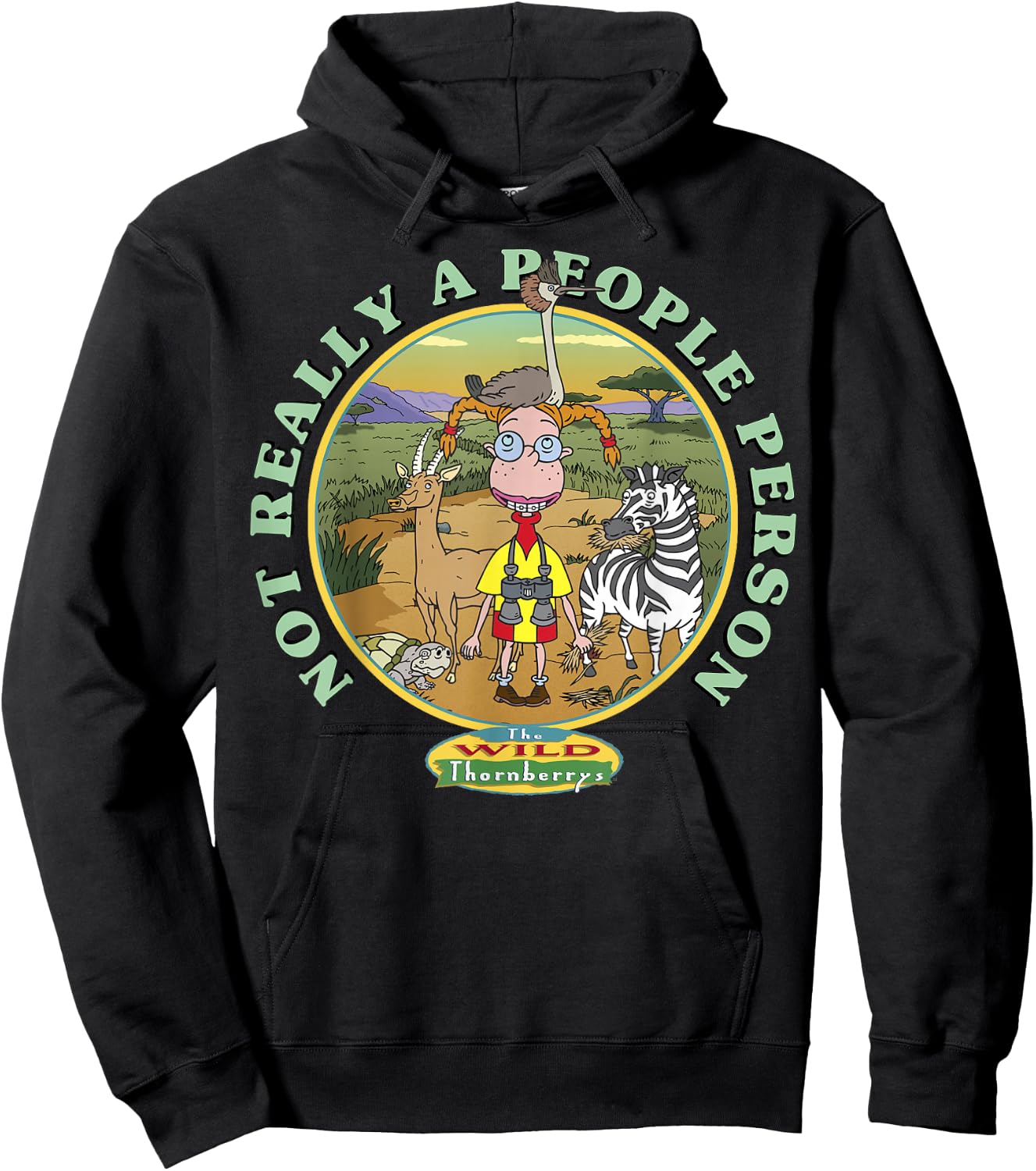 The Wild Thornberrys Eliza Not Really A People Person Hoodie - Hoodie | Black