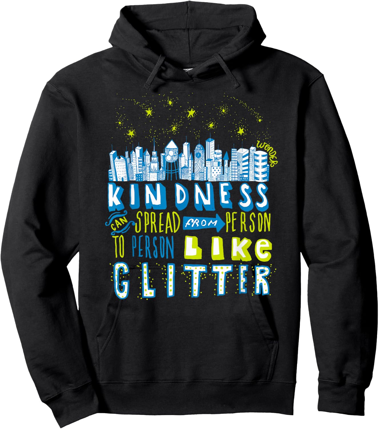 Wonder Choose Kind - Kindness Can Spread Hoodie - Hoodie | Black