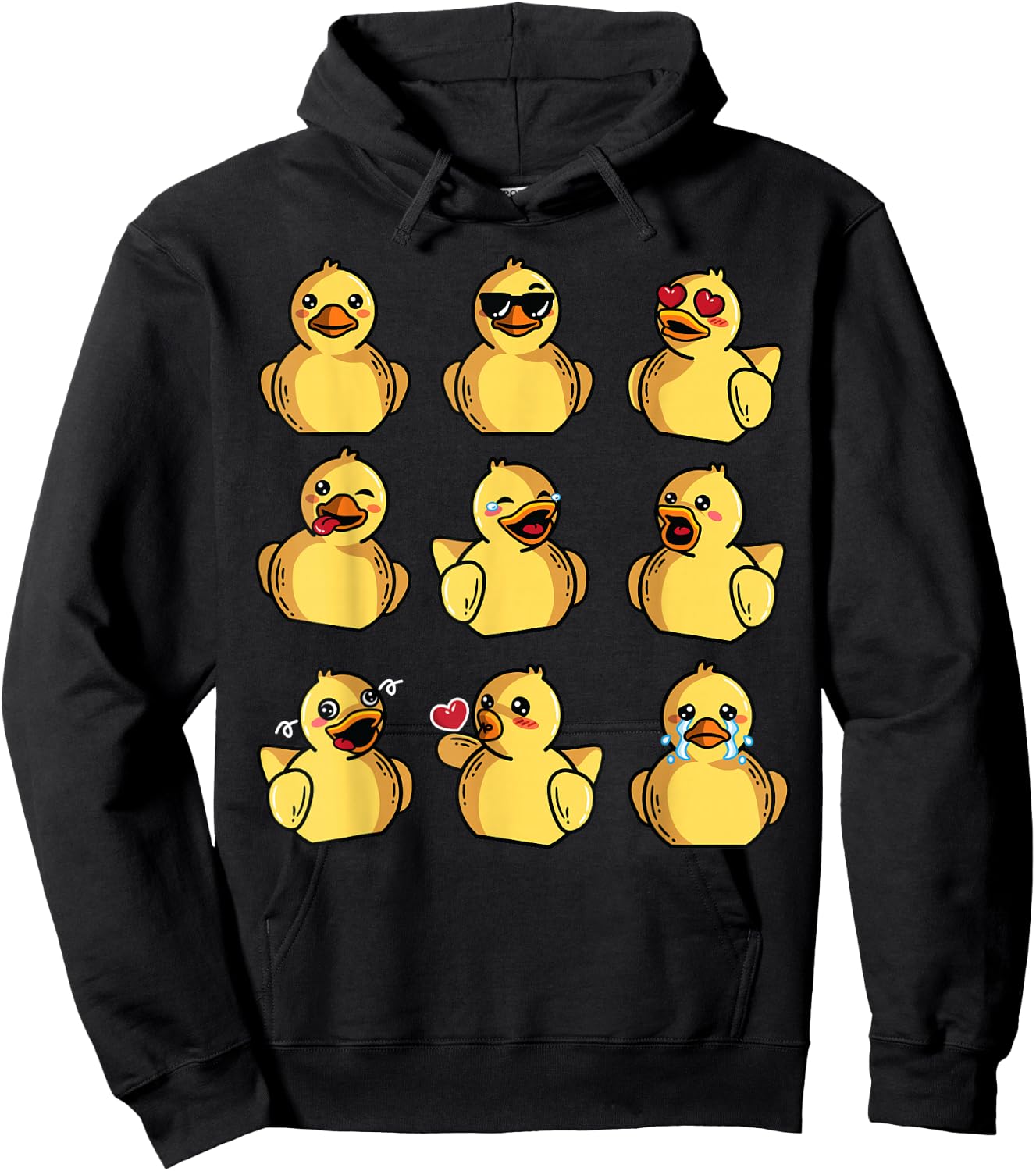 Rubber Ducky Shirt | Cool Duck Bath Toy Hoodie - Hoodie | Black