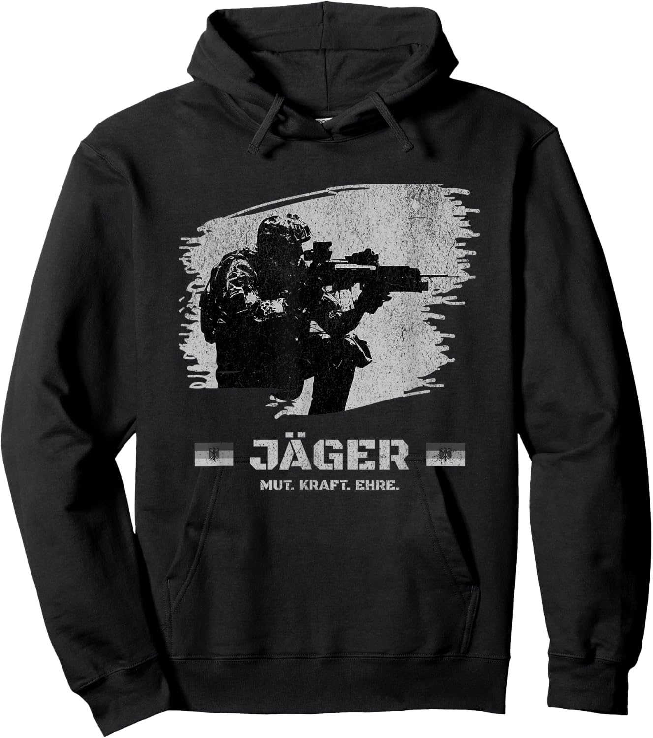 German Army Infantry Hunter Military Soldier Pride Hoodie - Hoodie | Black