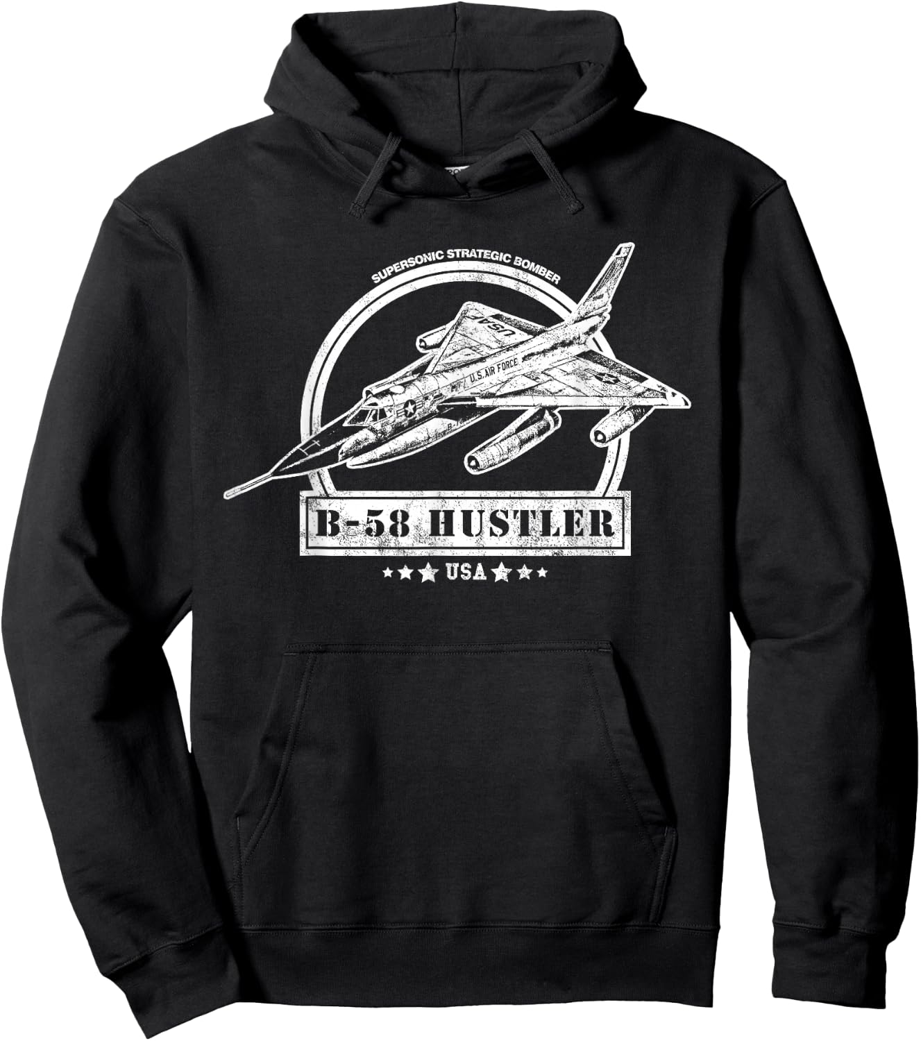 B-58 Hustler Aircraft Hoodie - Hoodie | Black