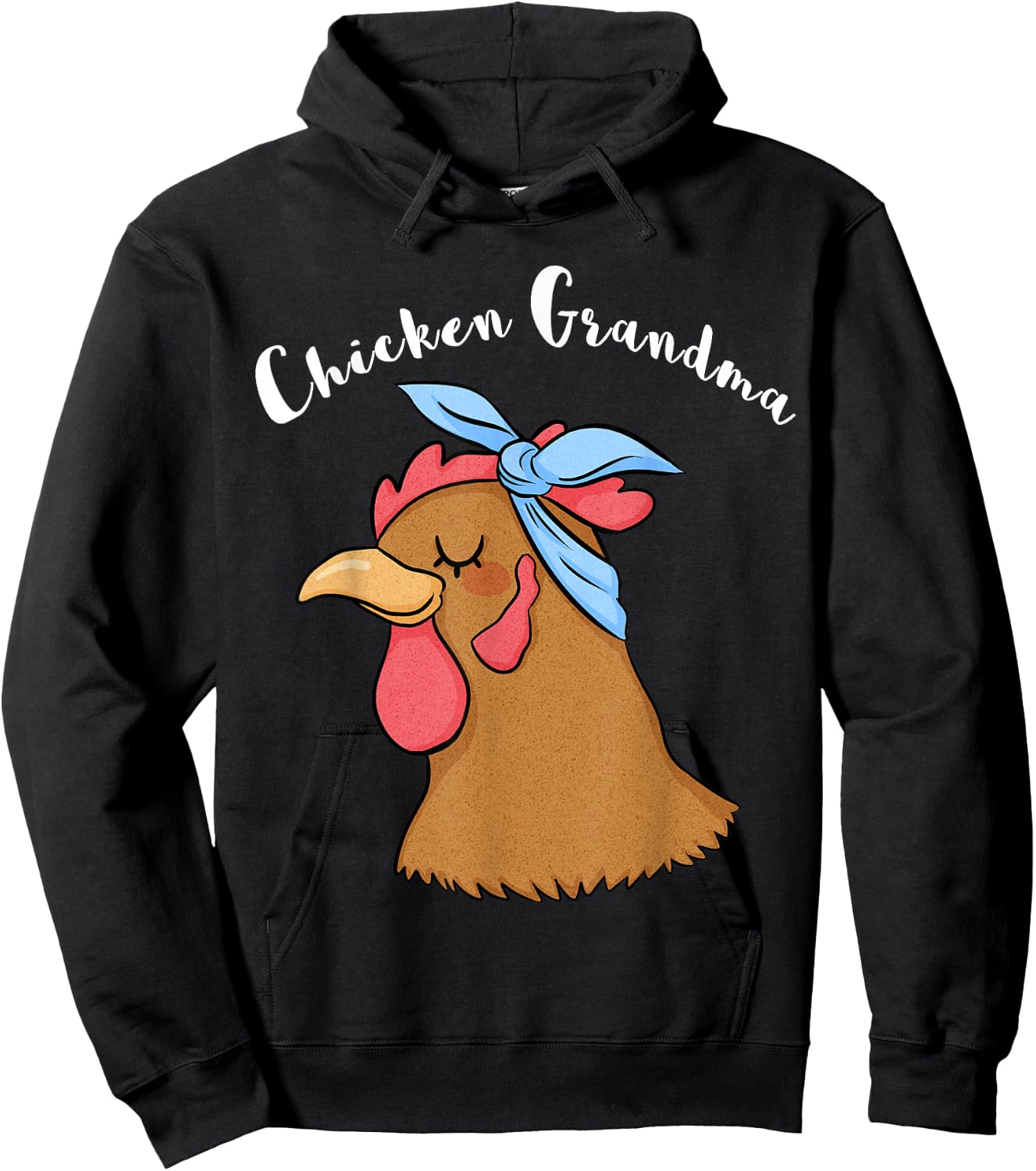 Chicken Grandma Funny Crazy Hen Lady Farm T Shirt Hoodie - Hoodie | Black