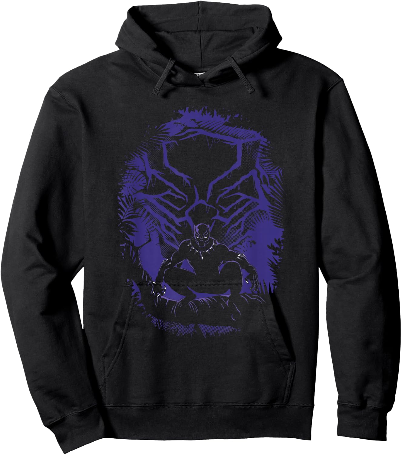 Marvel Black Panther King T'Challa Forest Mask Hoodie - Hoodie | Black