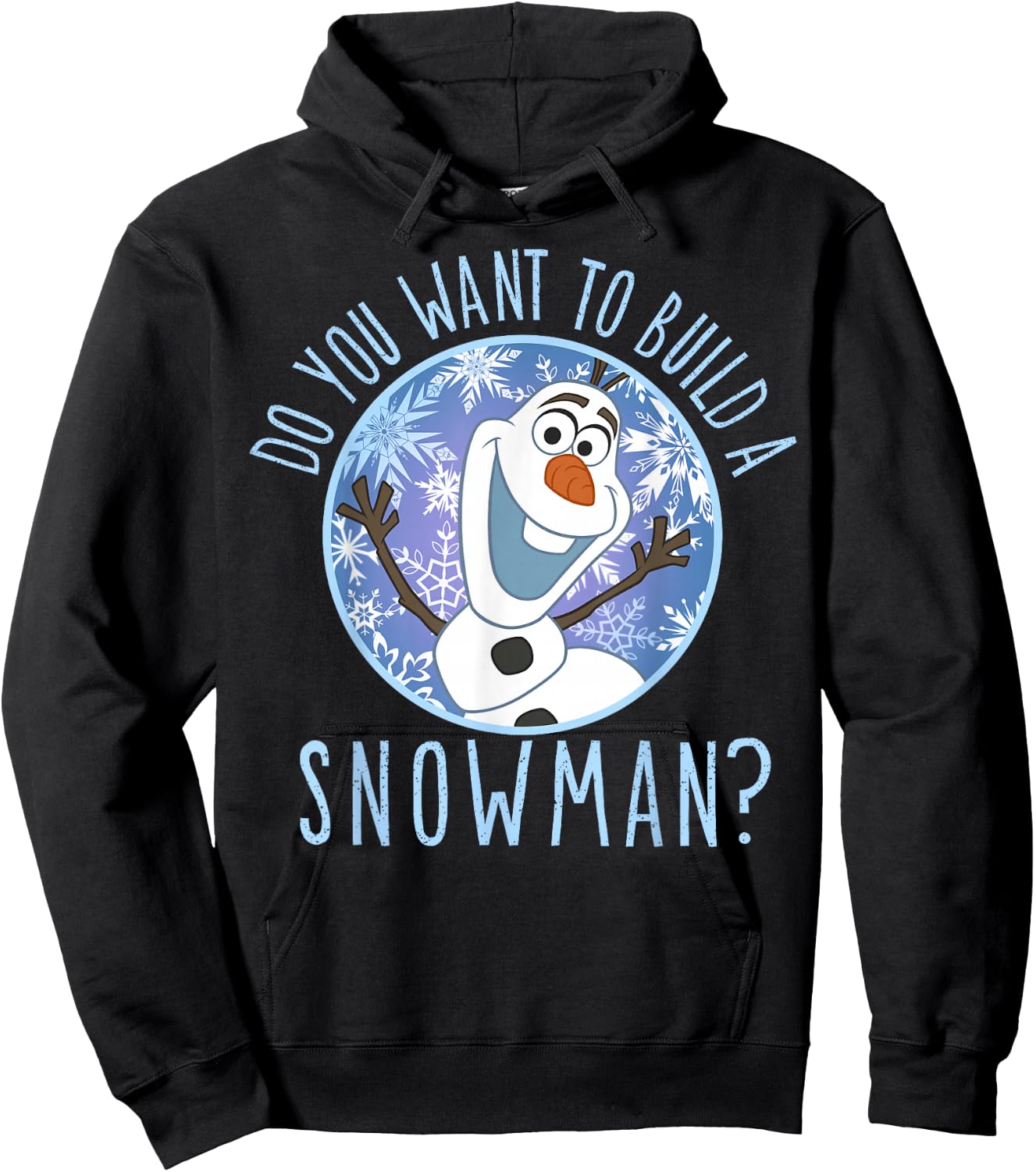 Disney Frozen Olaf Do You Want To Build A Snowman Hoodie - Hoodie | Black
