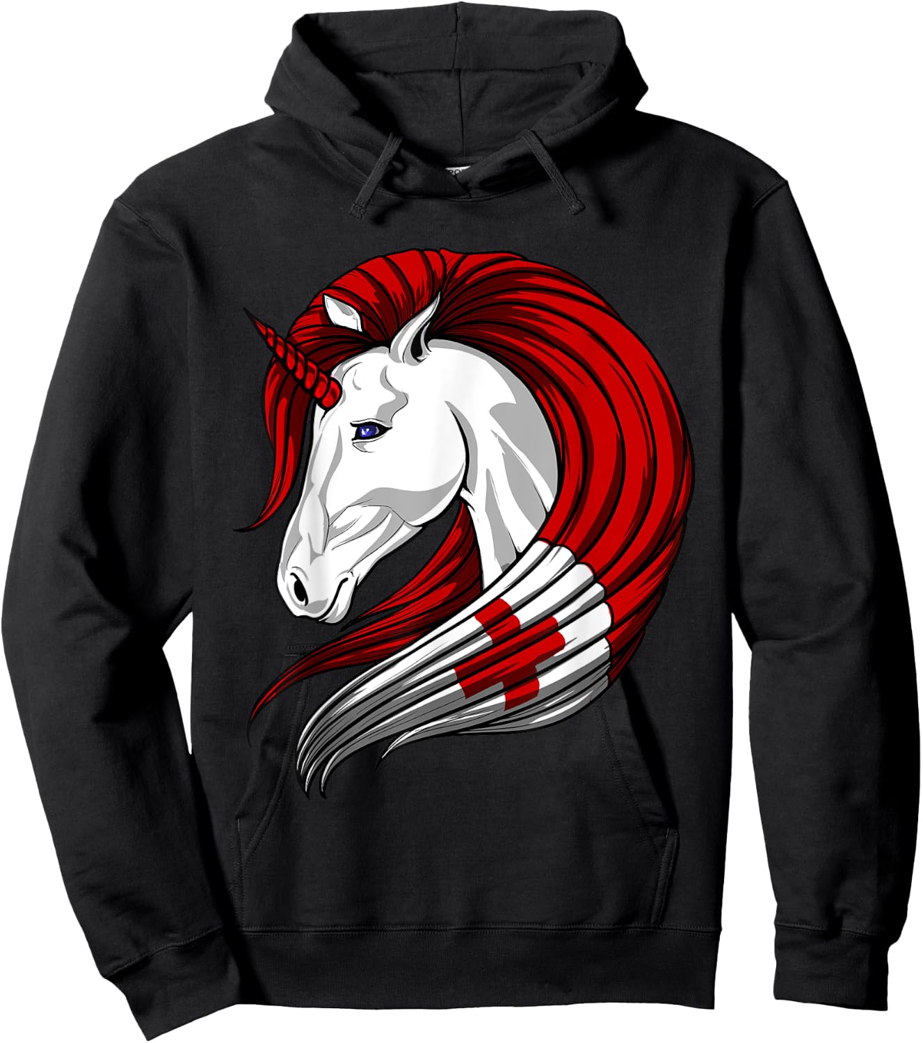Tonga Flag Tongan Flag Unicorn Shirt Hoodie - Hoodie | Black