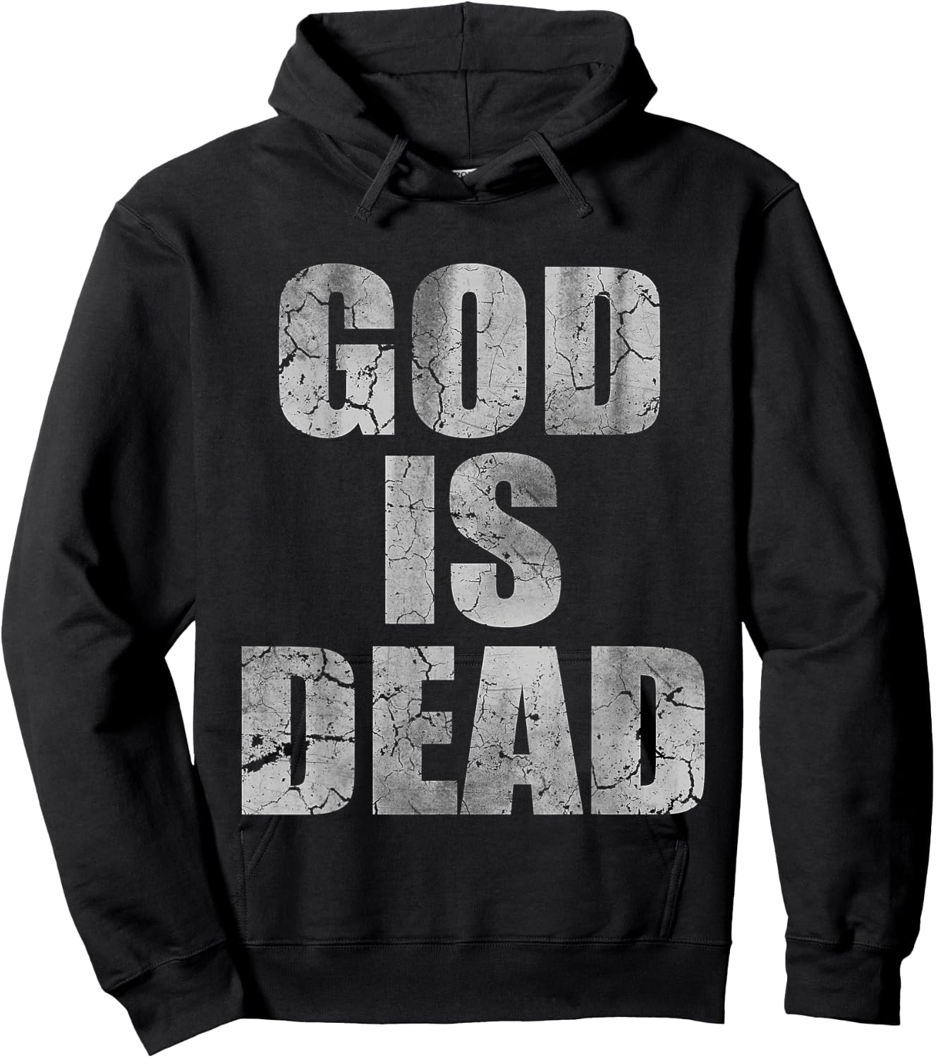 Vintage God Is Dead Men Women Atheist Gift Hoodie - Hoodie | Black