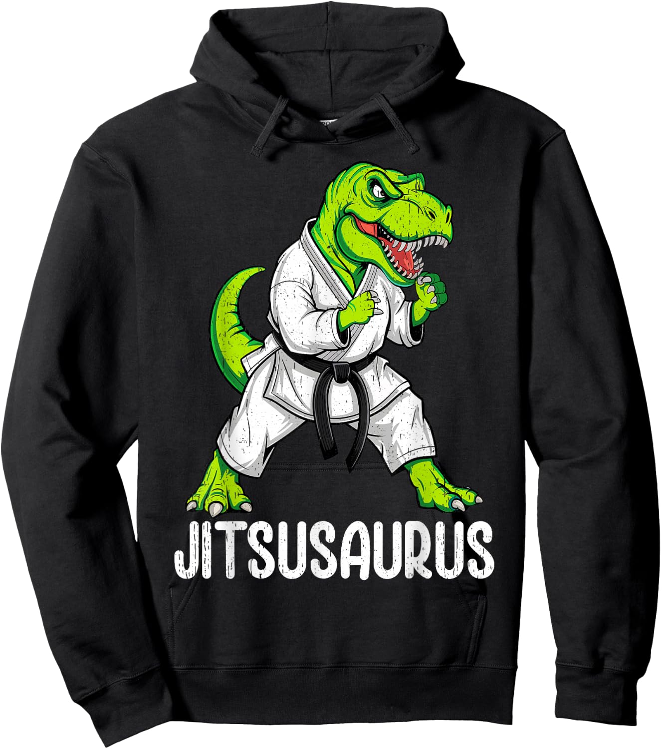 Jitsusaurus Jiu Jitsu Brazillian Ju Jitsu Bjj Men Boys Kids Hoodie - Hoodie | Black