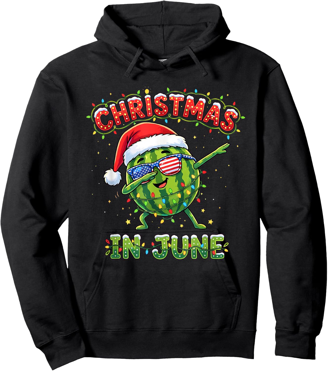 Christmas in June Summer Men Women Boys and Girls Hoodie - Hoodie | Black