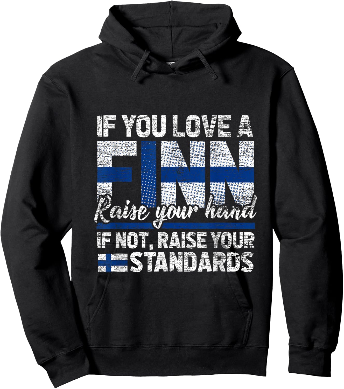 Finnish Flag If You Love A Finn Finland Hoodie - Hoodie | Black