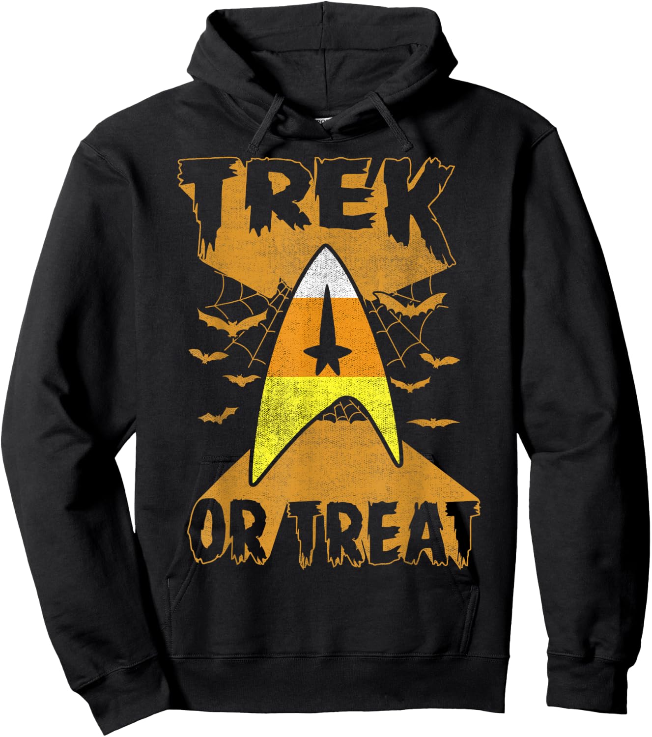 Star Trek Candy Corn Trek Or Treat Halloween Hoodie - Hoodie | Black