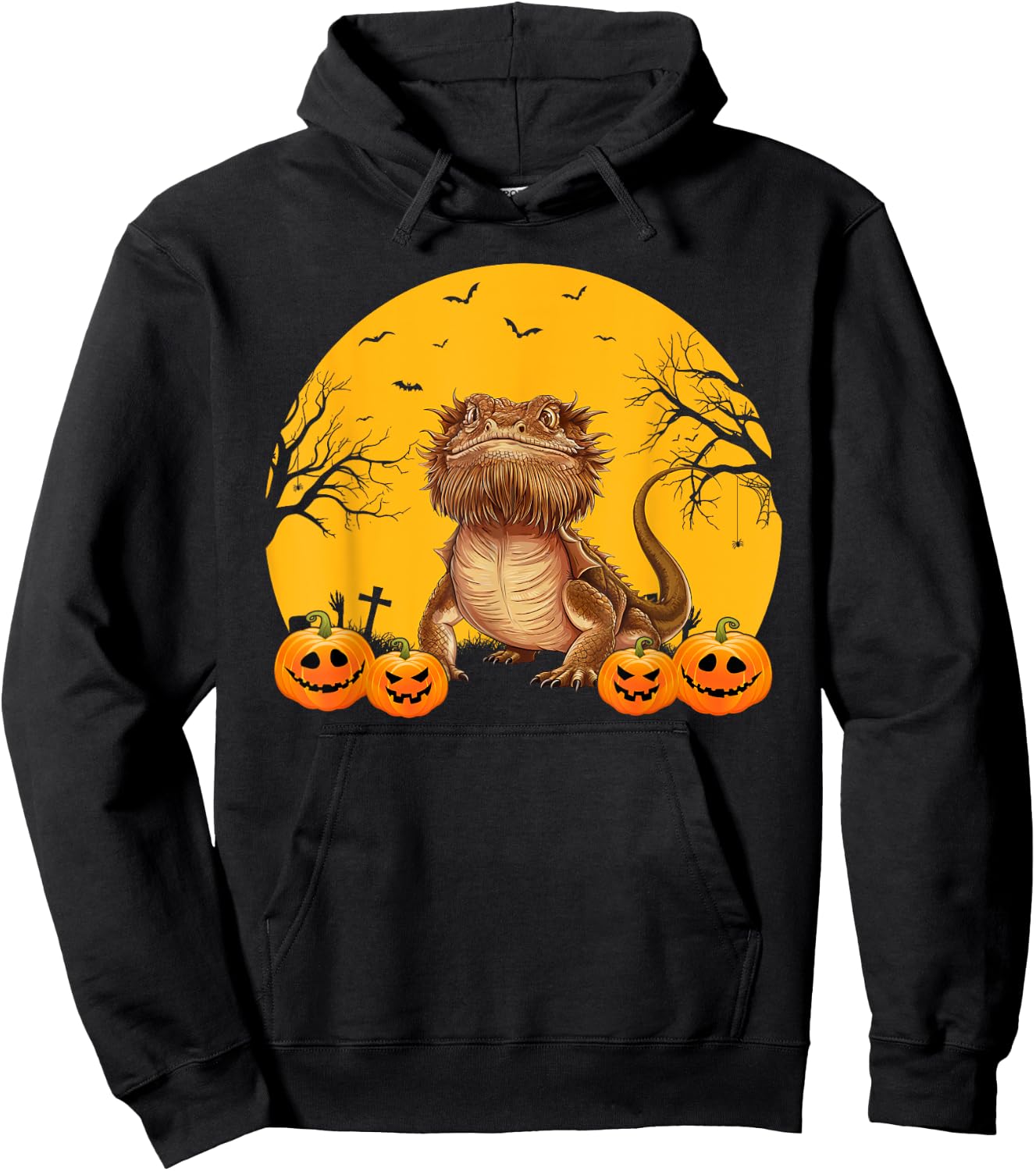 Bearded Dragon Lovers Men Women Matching Halloween Costume Hoodie - Hoodie | Black