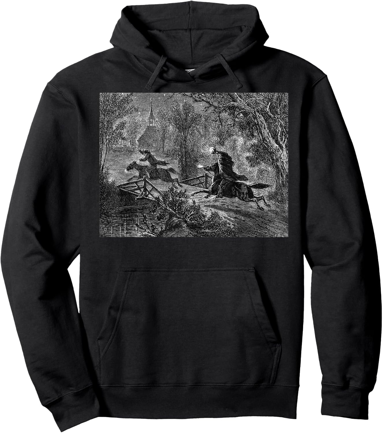 Ichabod Crane Legend of Sleepy Hollow Headless Horseman Hoodie - Hoodie | Black
