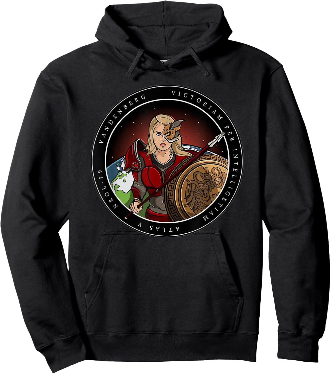 United States National Reconnaissance Office Logo NROL-79 Hoodie - Hoodie | Black