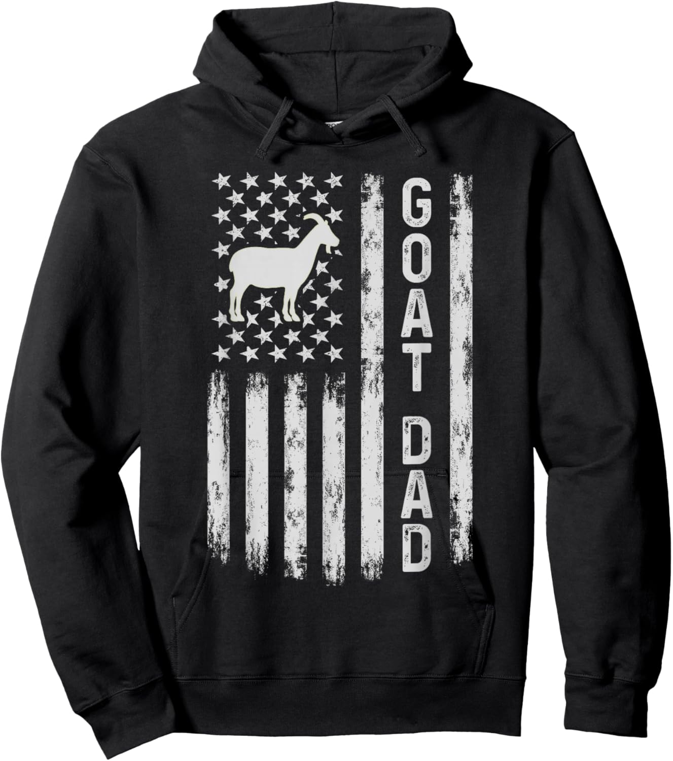 Goat Dad Greatest Of All Time G.O.A.T Best Dad Father's Day Hoodie - Hoodie | Black