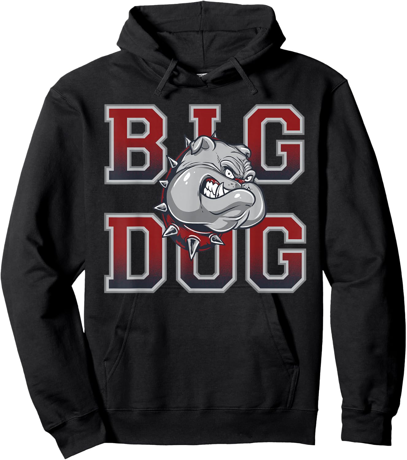 Big Dog Bulldog Hoodie - Hoodie | Black