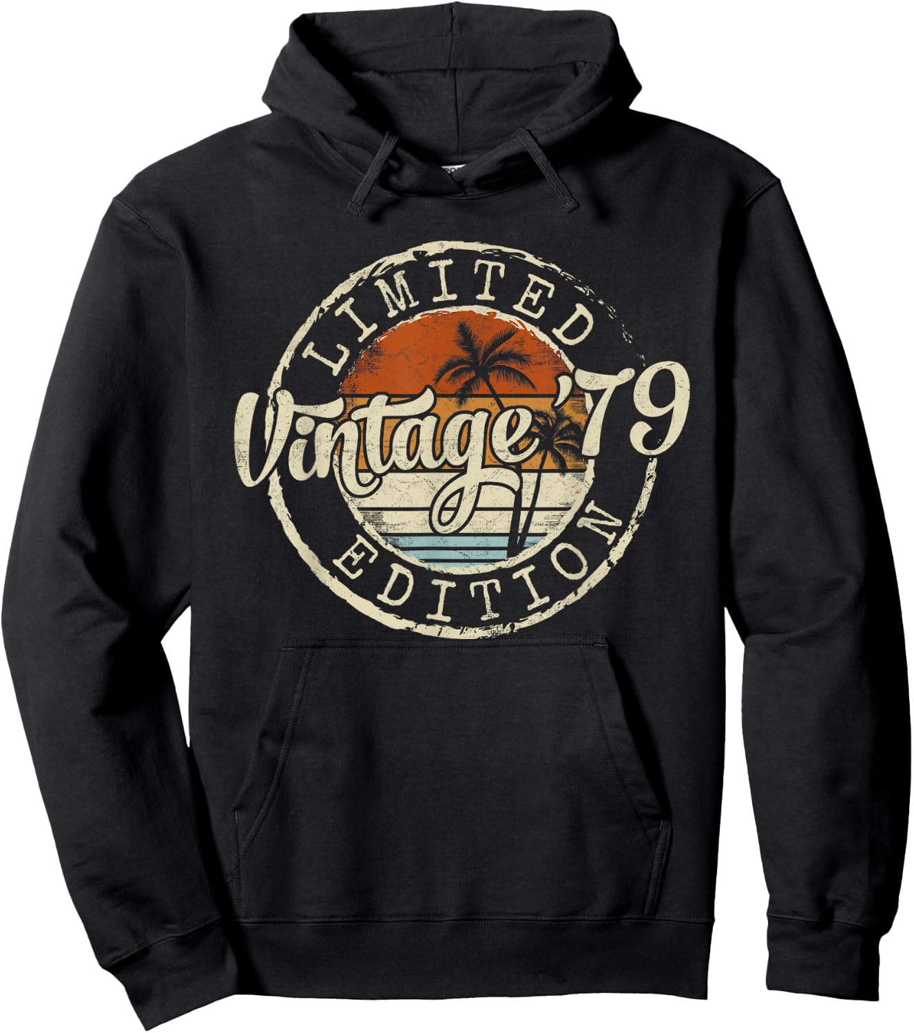 Vintage 1979 46th Birthday Gifts 46 Year Old Women Hoodie - Hoodie | Black