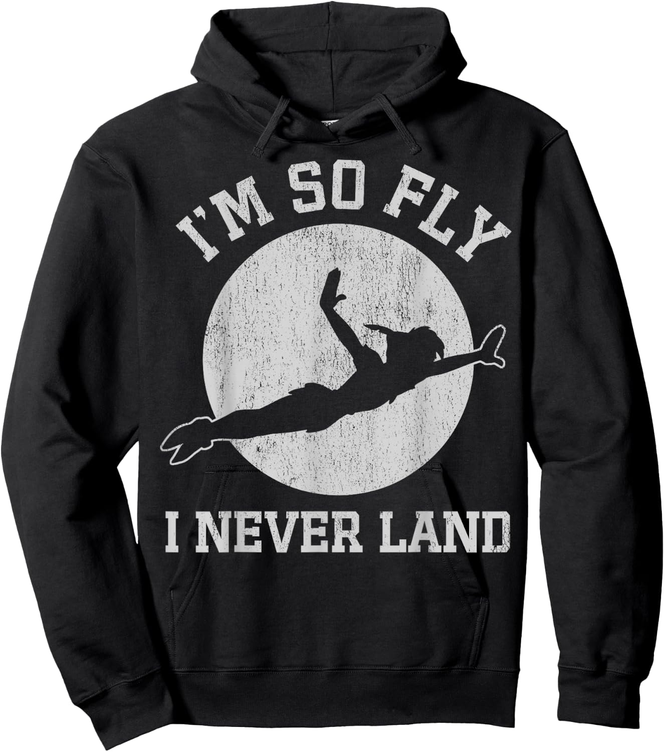 Disney Peter Pan So Fly Moon Silhouette Hoodie - Hoodie | Black