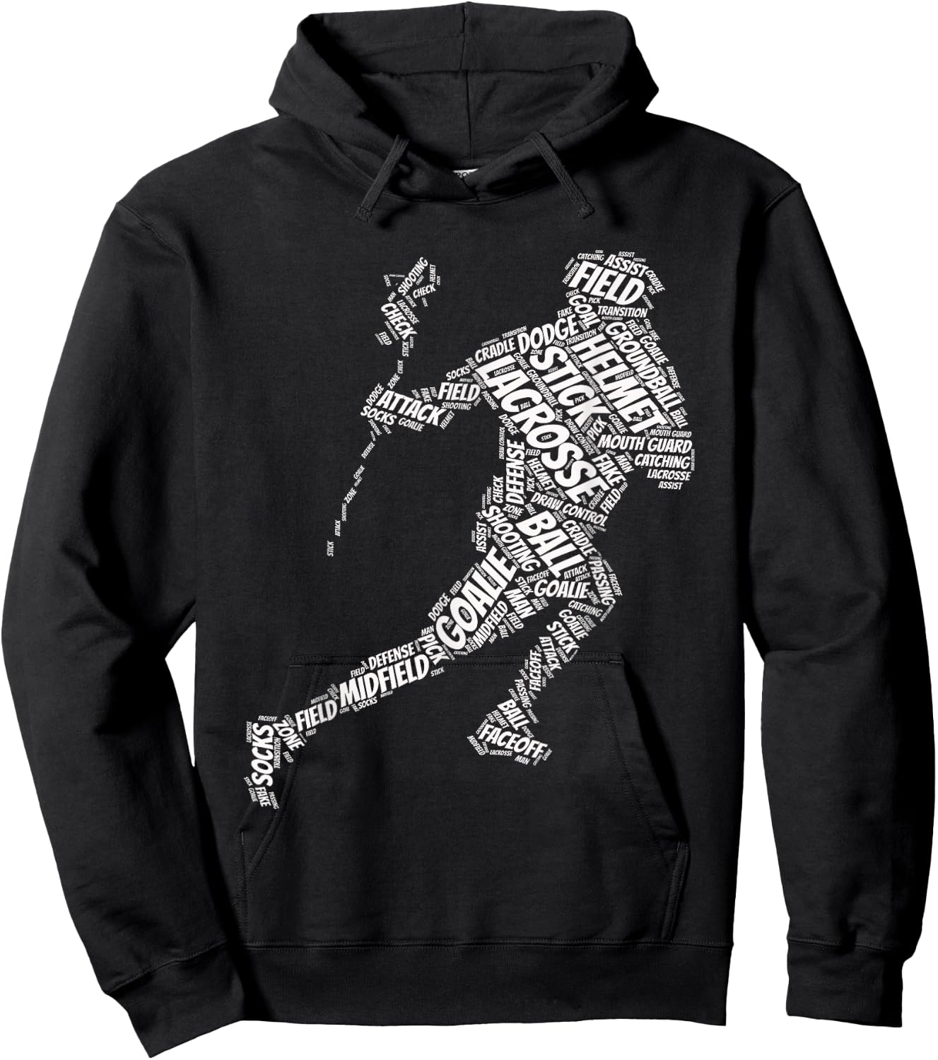 lacrosse sticks for boys Sports & Fitness cool Novelty Hoodie - Hoodie | Black