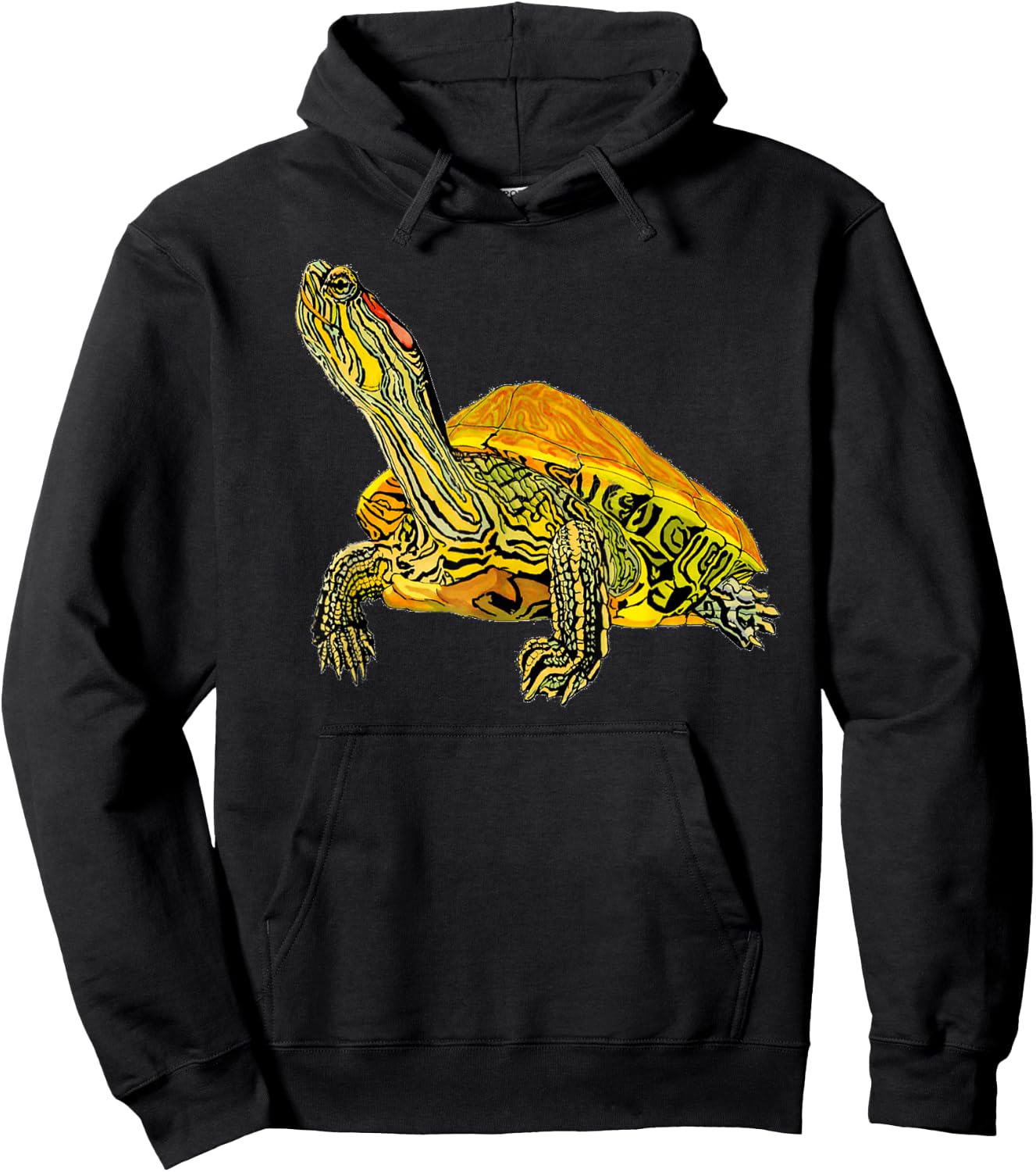 Red-Eared Slider Turtle Shirt - Gift Turtle Lovers Hoodie - Hoodie | Black
