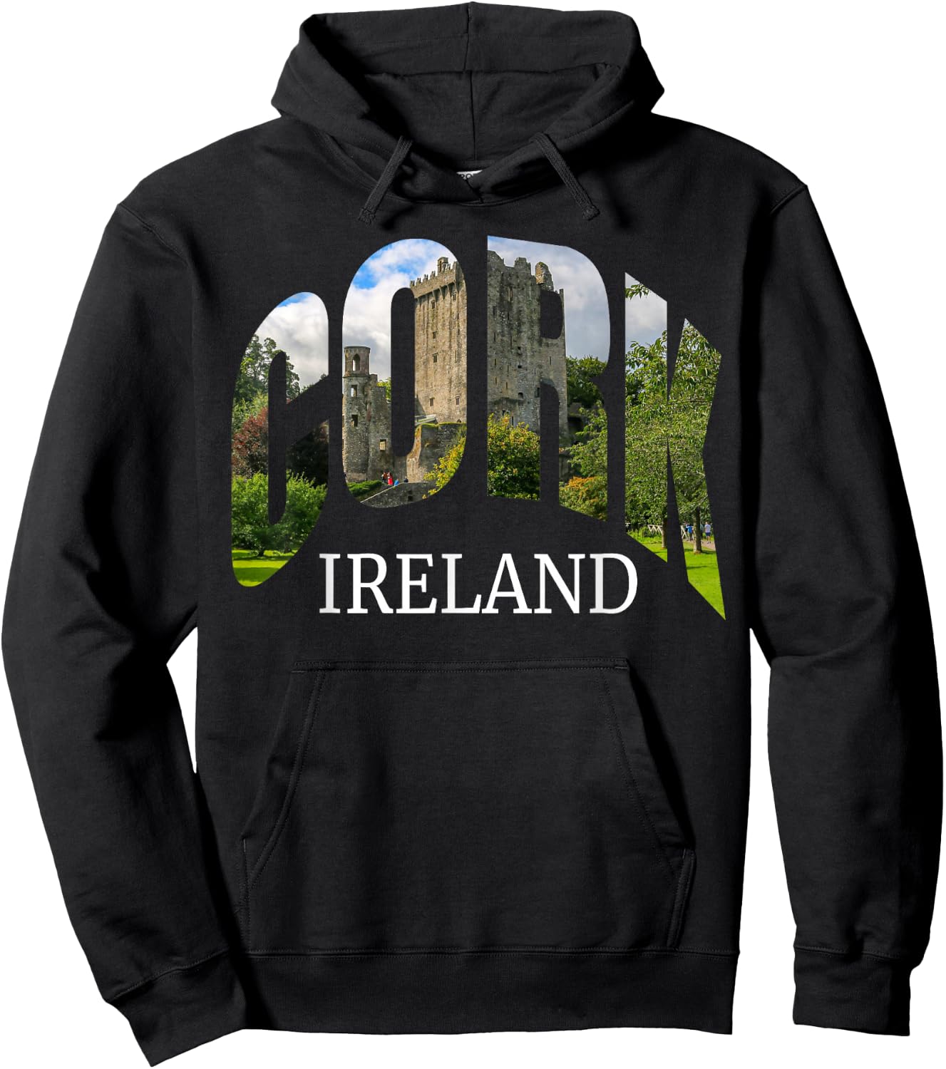 Cork Ireland Blarney Castle Photography Vacation Souvenir Hoodie - Hoodie | Black
