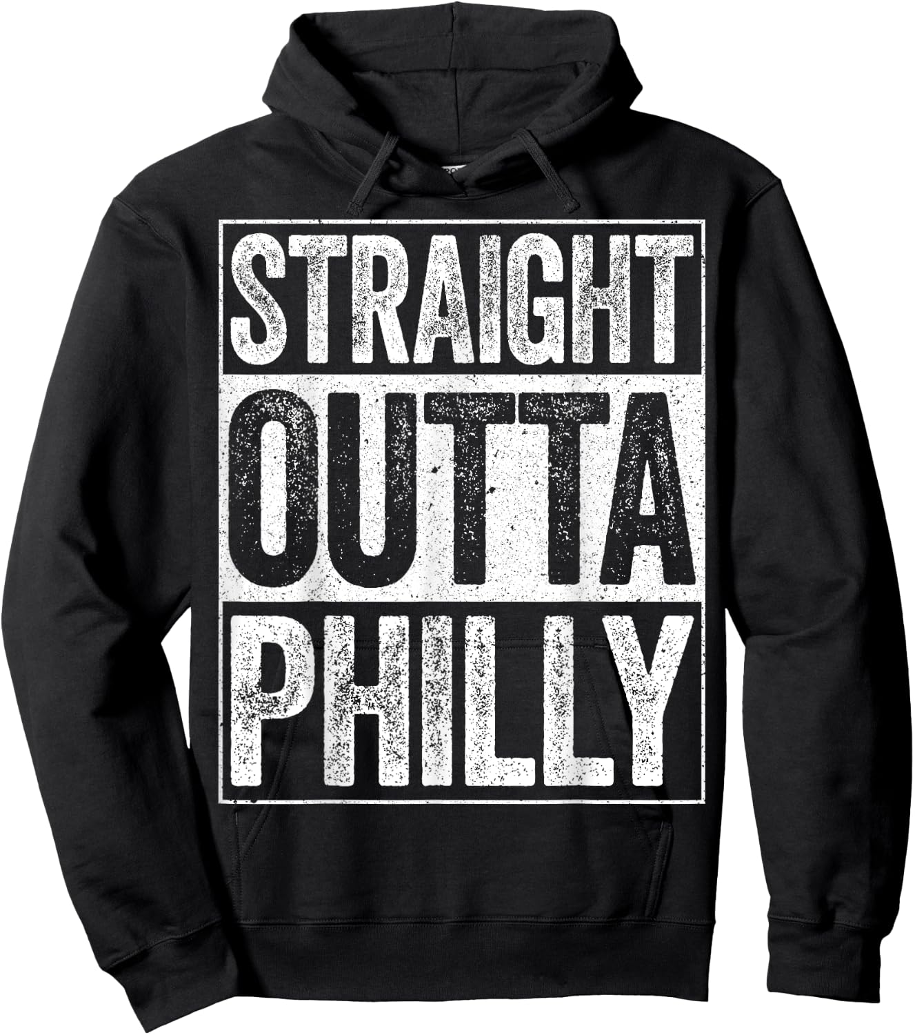 Straight Outta Philly Pennsylvania State Shirt Hoodie - Hoodie | Black