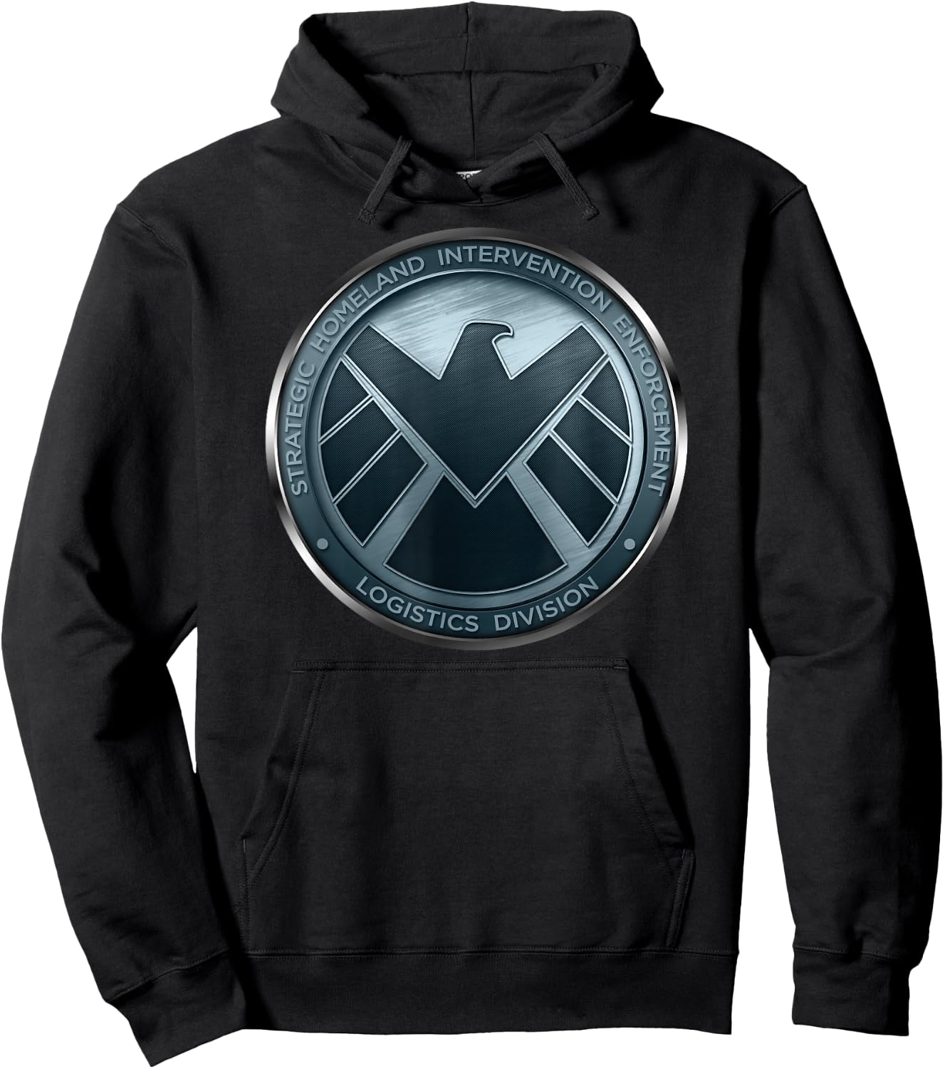 Marvel Agents of S.H.I.E.L.D. Eagle Shimmer Badge Hoodie - Hoodie | Black