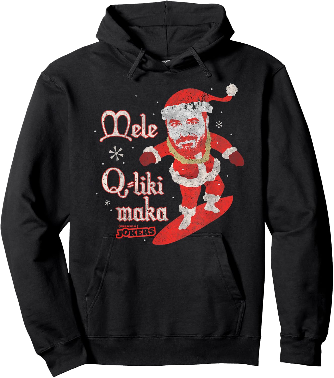 Impractical Jokers Mele Q-Liki Maka Santa Hoodie - Hoodie | Black