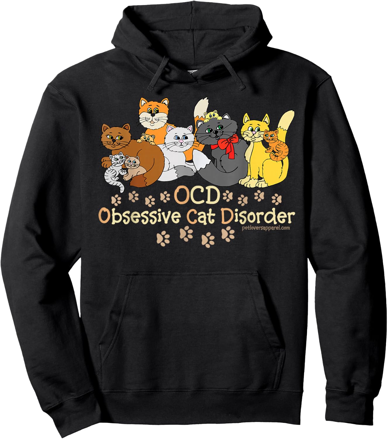 OCD Cat Disorder Hoodie - Hoodie | Black