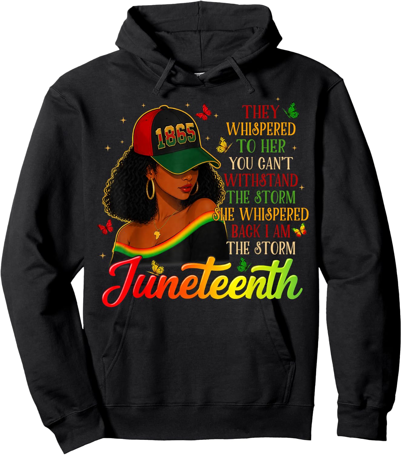 Juneteenth I'm The Storm Black Women Black History Month Hoodie - Hoodie | Black