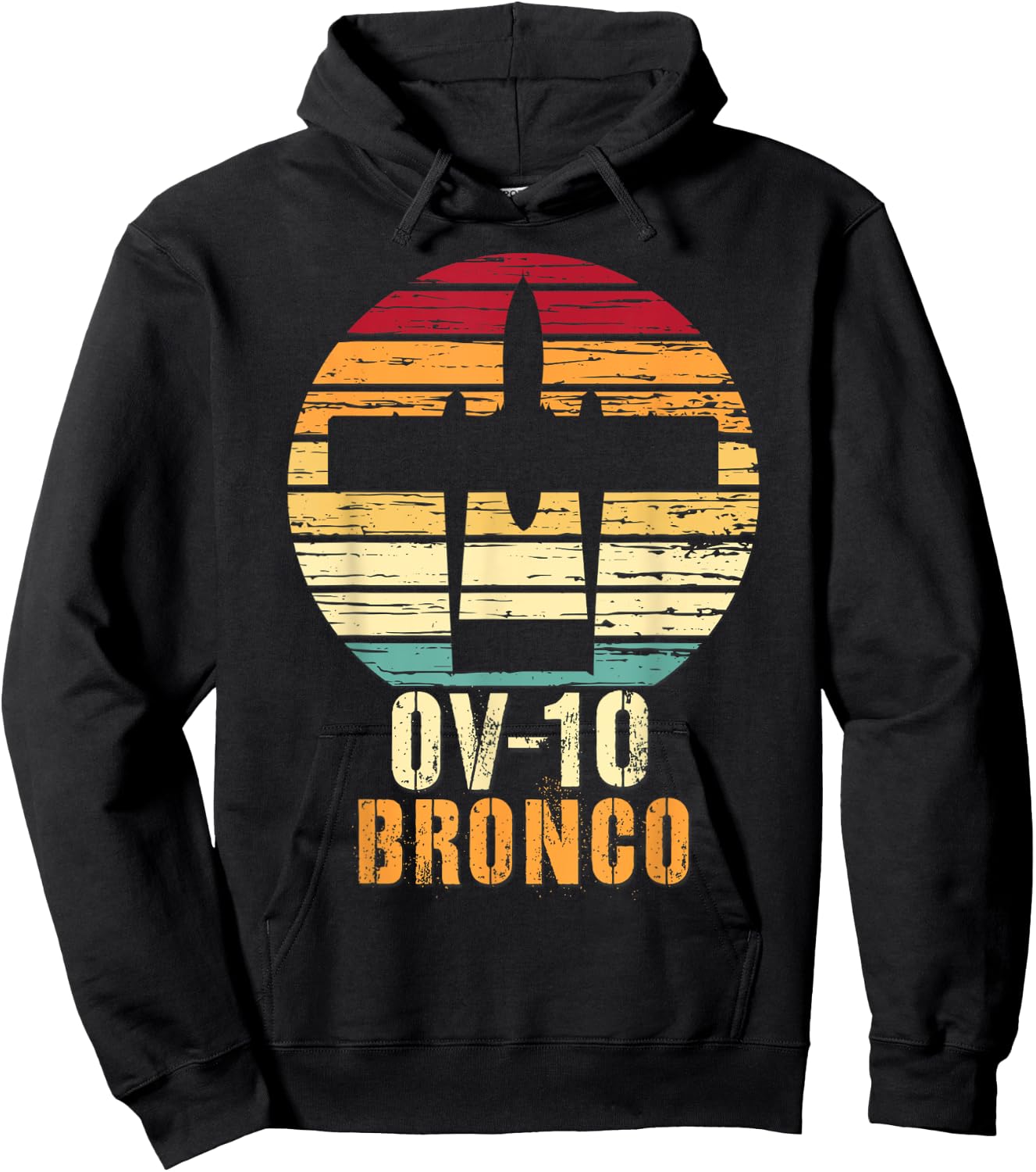 Vintage OV-10 Bronco Military Aviation Shirt Hoodie - Hoodie | Black