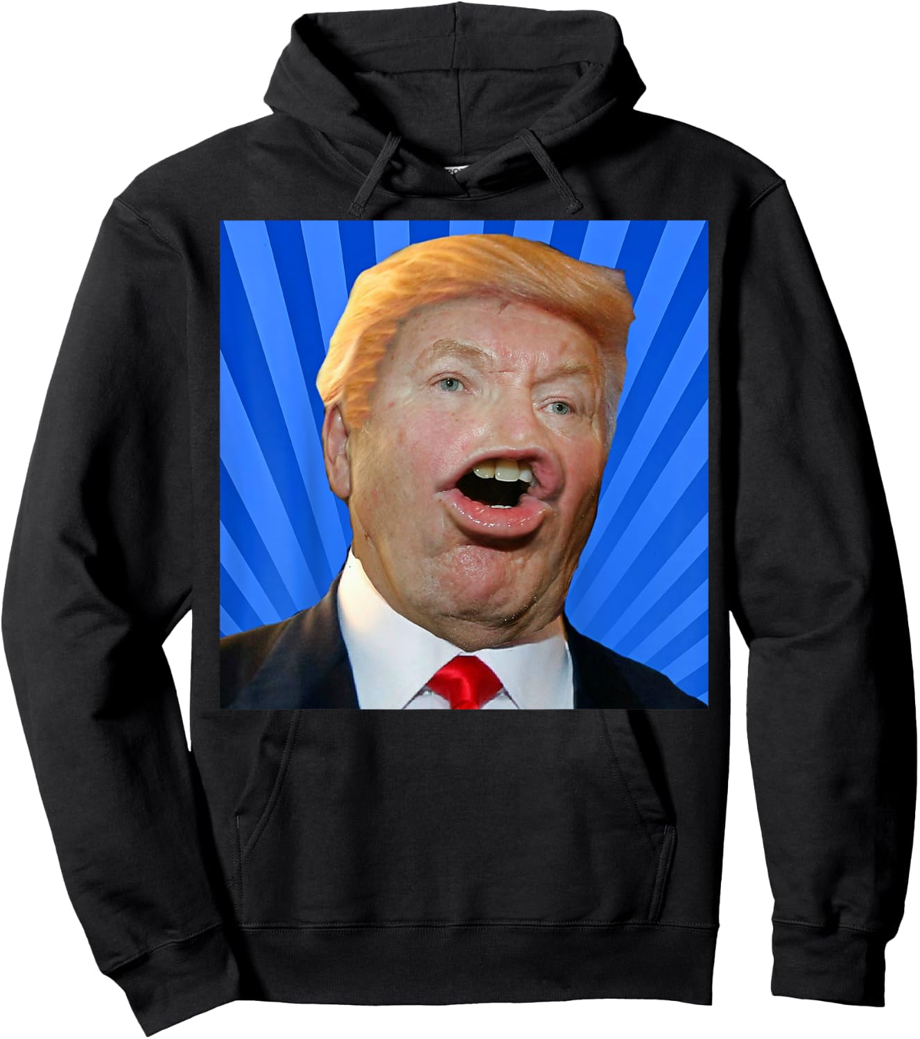 Donald Trump Ugly Face Meme Hoodie - Hoodie | Black