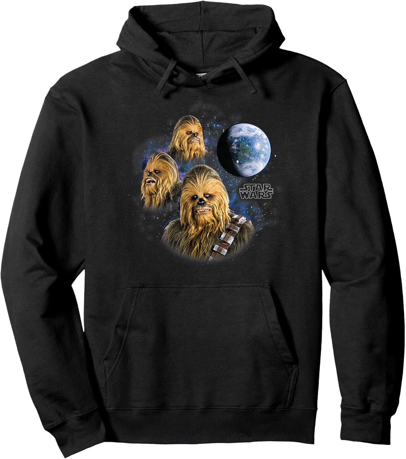 Star Wars - 3 Chewbacca Moon Hoodie - Hoodie | Black